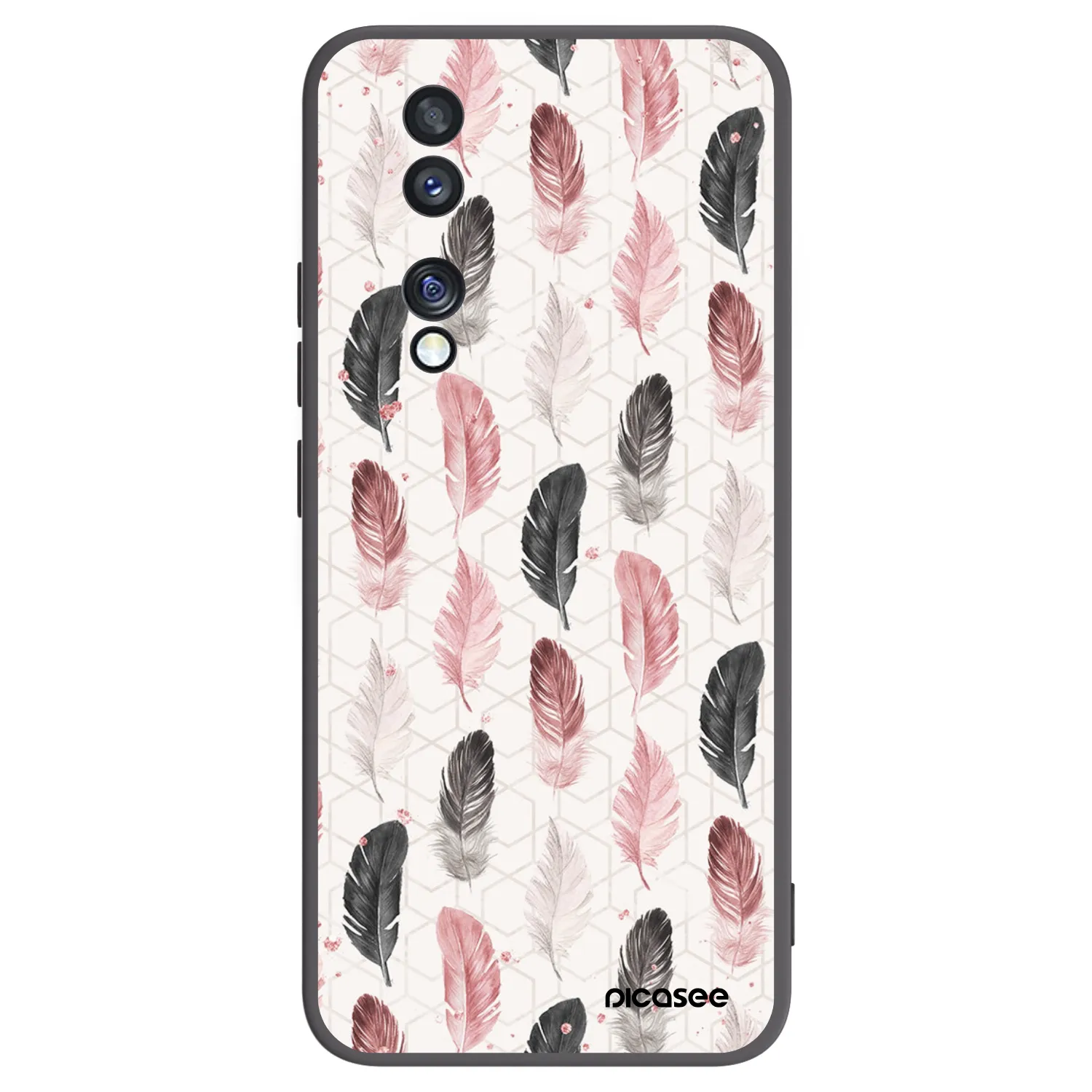 Picasee silikonowe czarne etui na Honor 70 - Feder 2