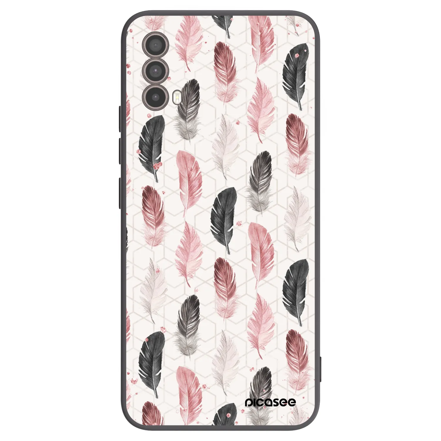 Picasee silikonowe czarne etui na Motorola Moto E40 - Feder 2
