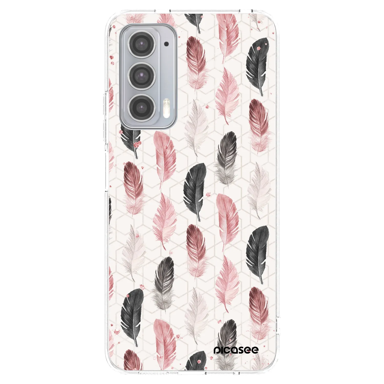 Picasee silikonowe przeźroczyste etui na Motorola Edge 20 - Feder 2