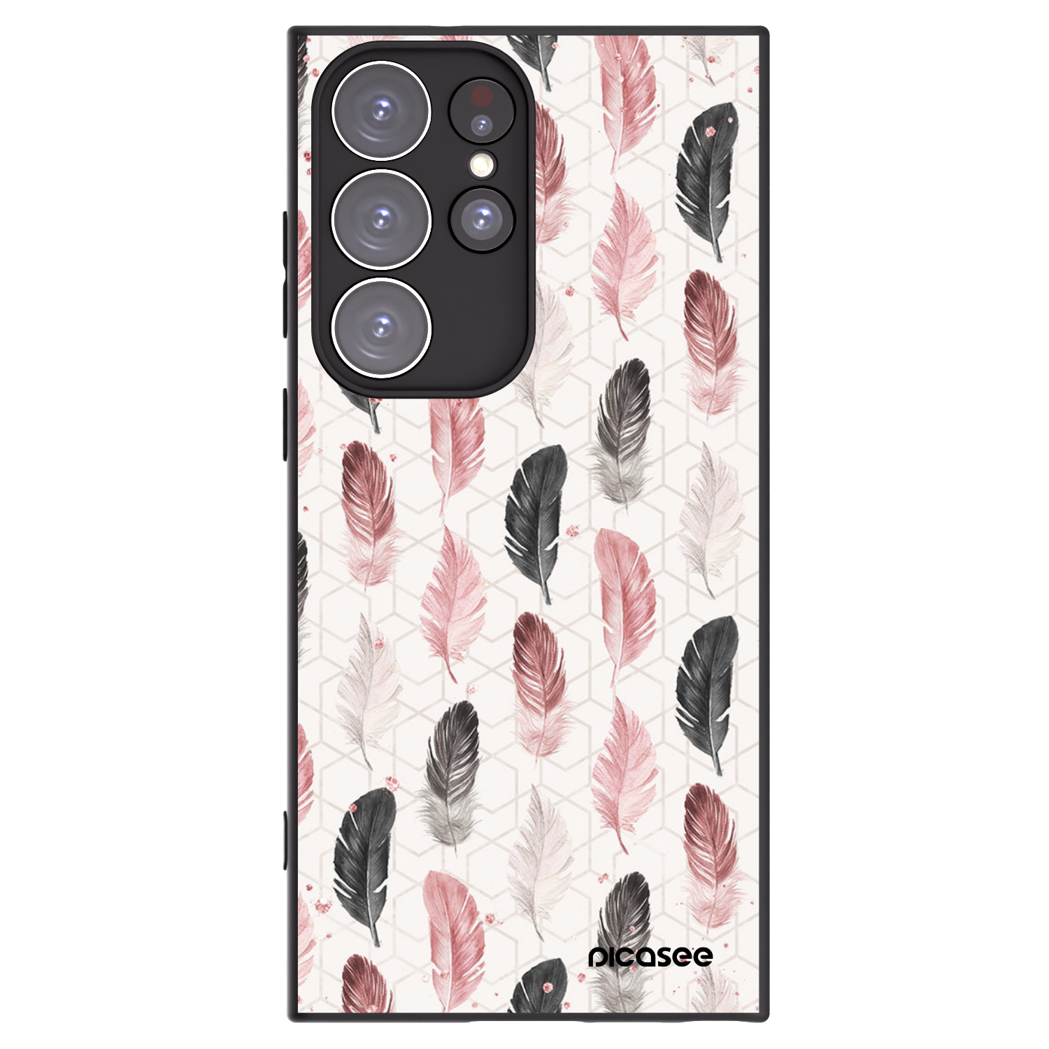Picasee silikonowe czarne etui na Samsung Galaxy S23 Ultra 5G - Feder 2