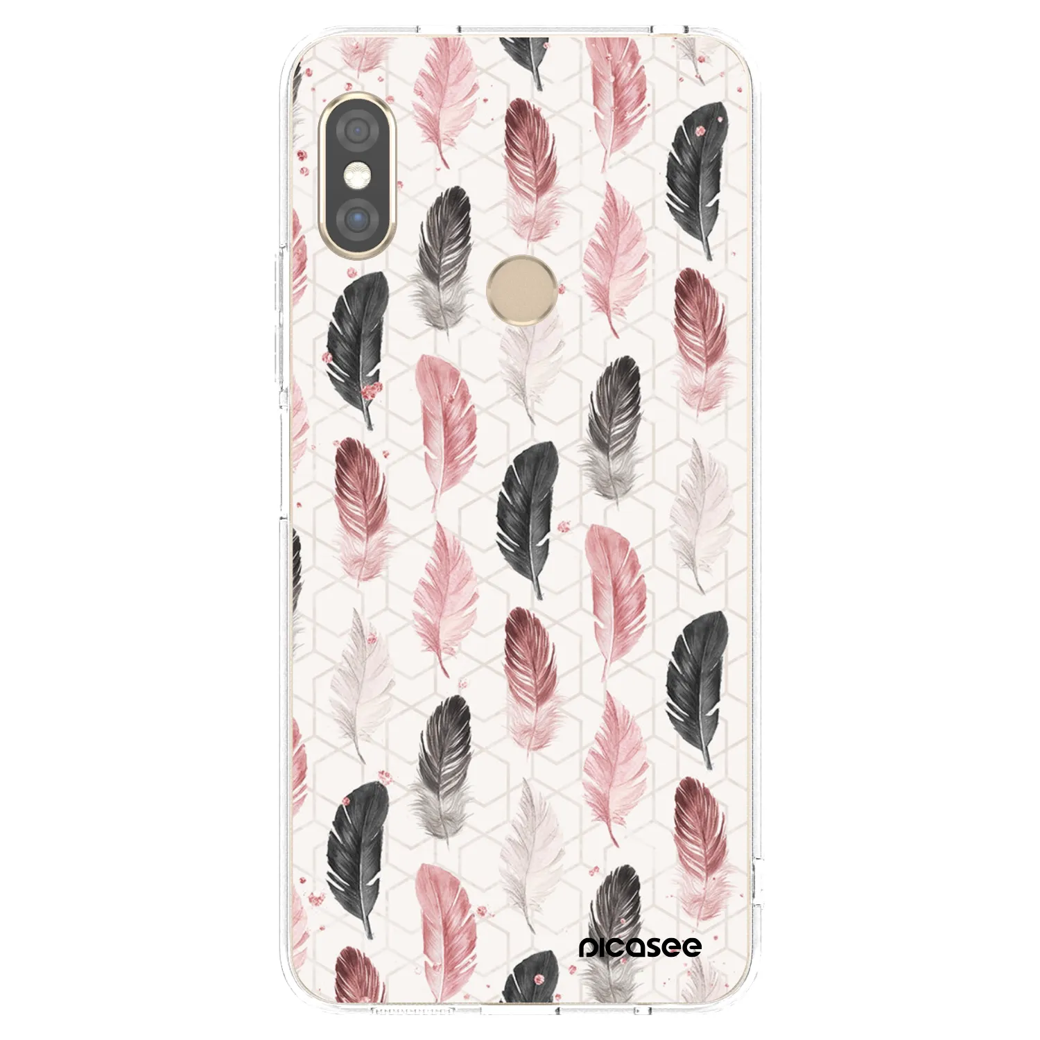 Picasee silikonowe przeźroczyste etui na Xiaomi Redmi Note 5 Global - Feder 2