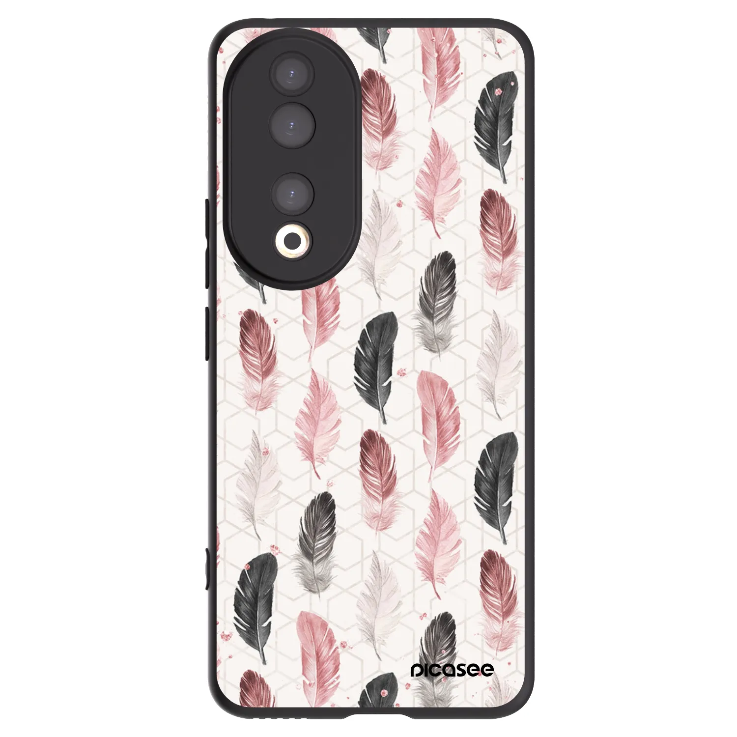Picasee silikonowe czarne etui na Honor 90 5G - Feder 2