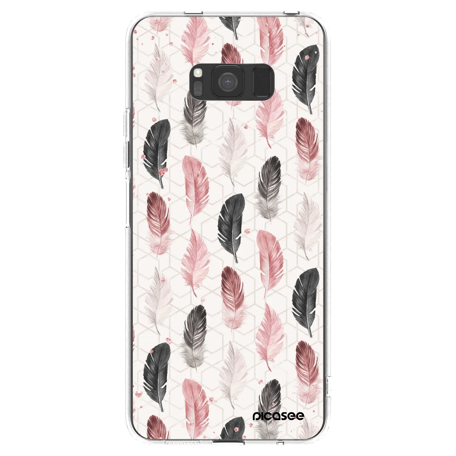 Picasee silikonowe przeźroczyste etui na Samsung Galaxy S8 G950F - Feder 2