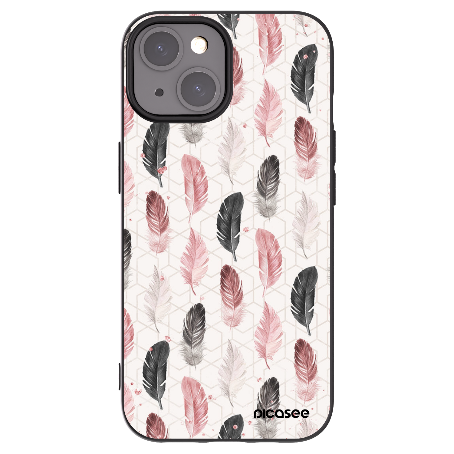 Picasee silikonowe czarne etui na Apple iPhone 15 - Feder 2