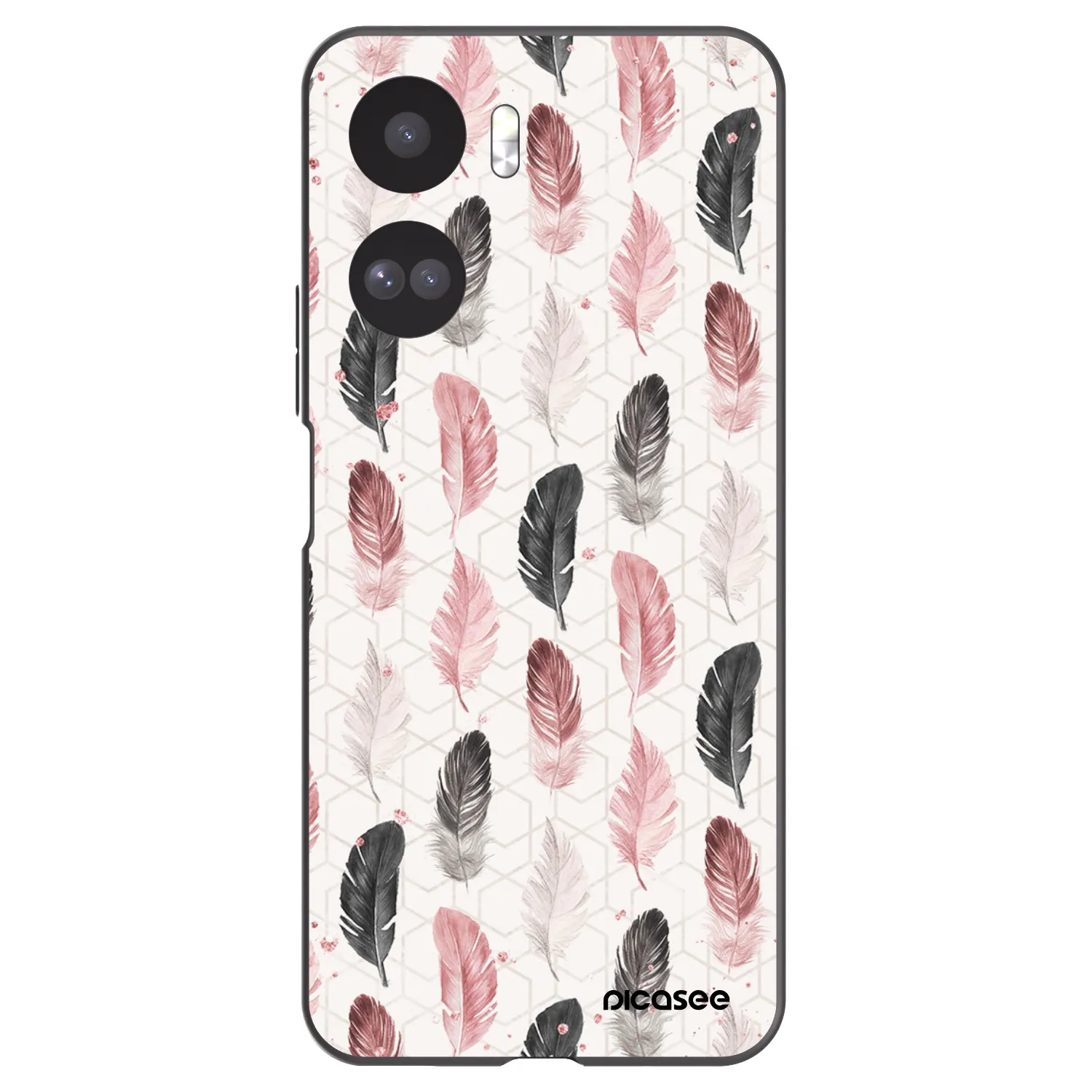 Picasee silikonowe czarne etui na Honor 90 Lite 5G - Feder 2
