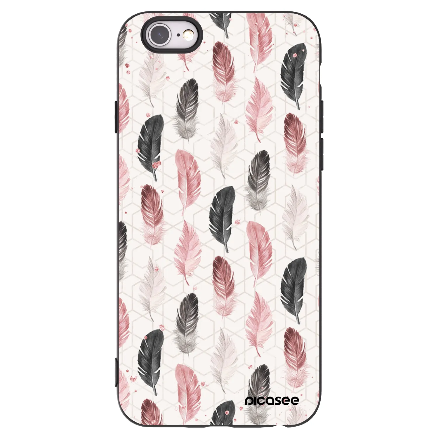 Picasee silikonowe czarne etui na Apple iPhone 6/6S - Feder 2