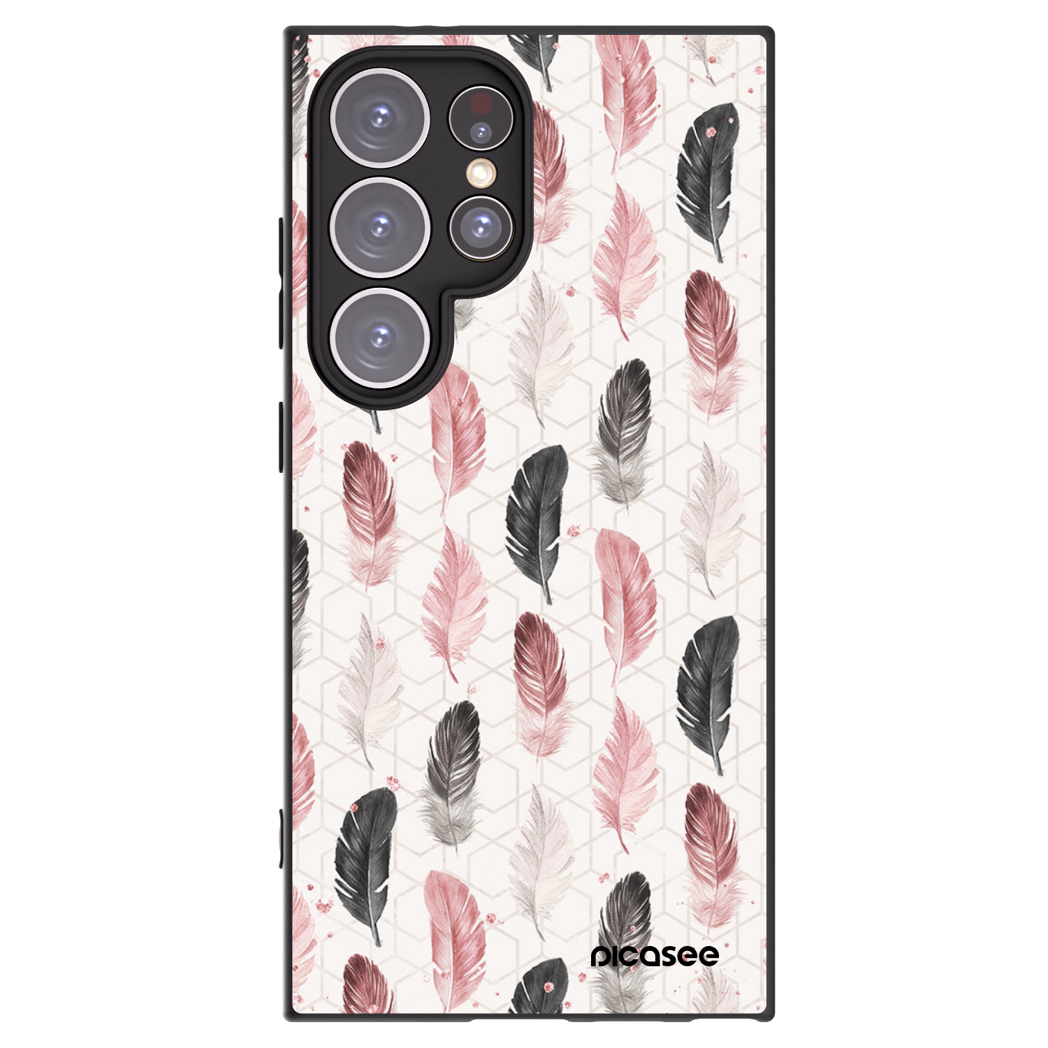 Picasee silikonowe czarne etui na Samsung Galaxy S24 Ultra S928B 5G - Feder 2