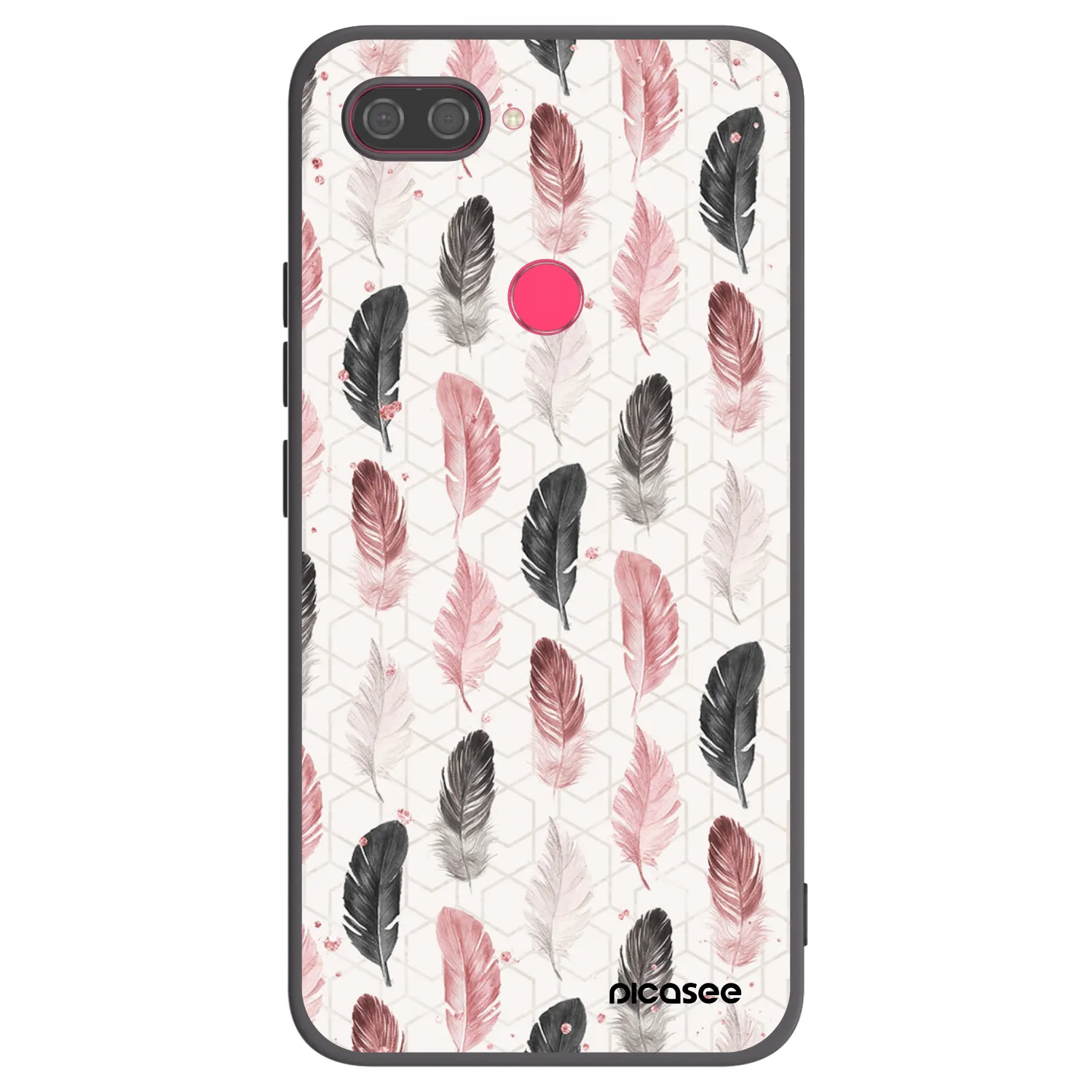 Picasee silikonowe czarne etui na Xiaomi Mi 8 Lite - Feder 2