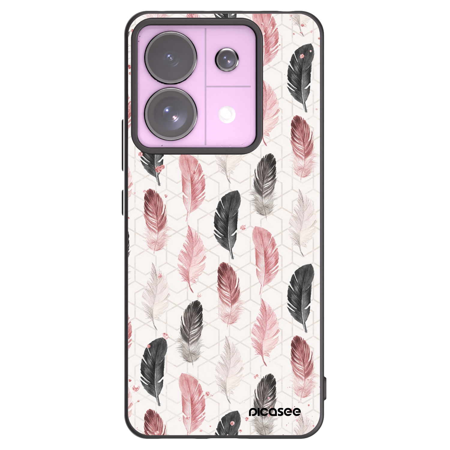 Picasee silikonowe czarne etui na Xiaomi Redmi Note 13 Pro 5G - Feder 2