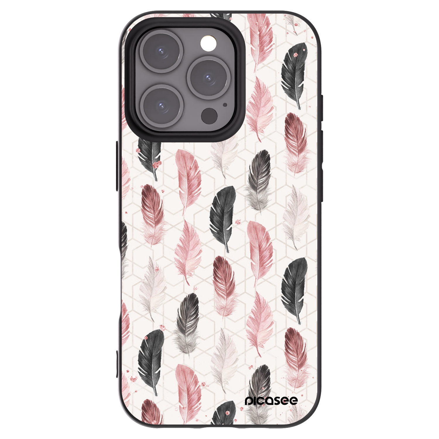 Picasee silikonowe czarne etui na Apple iPhone 16 Pro - Feder 2