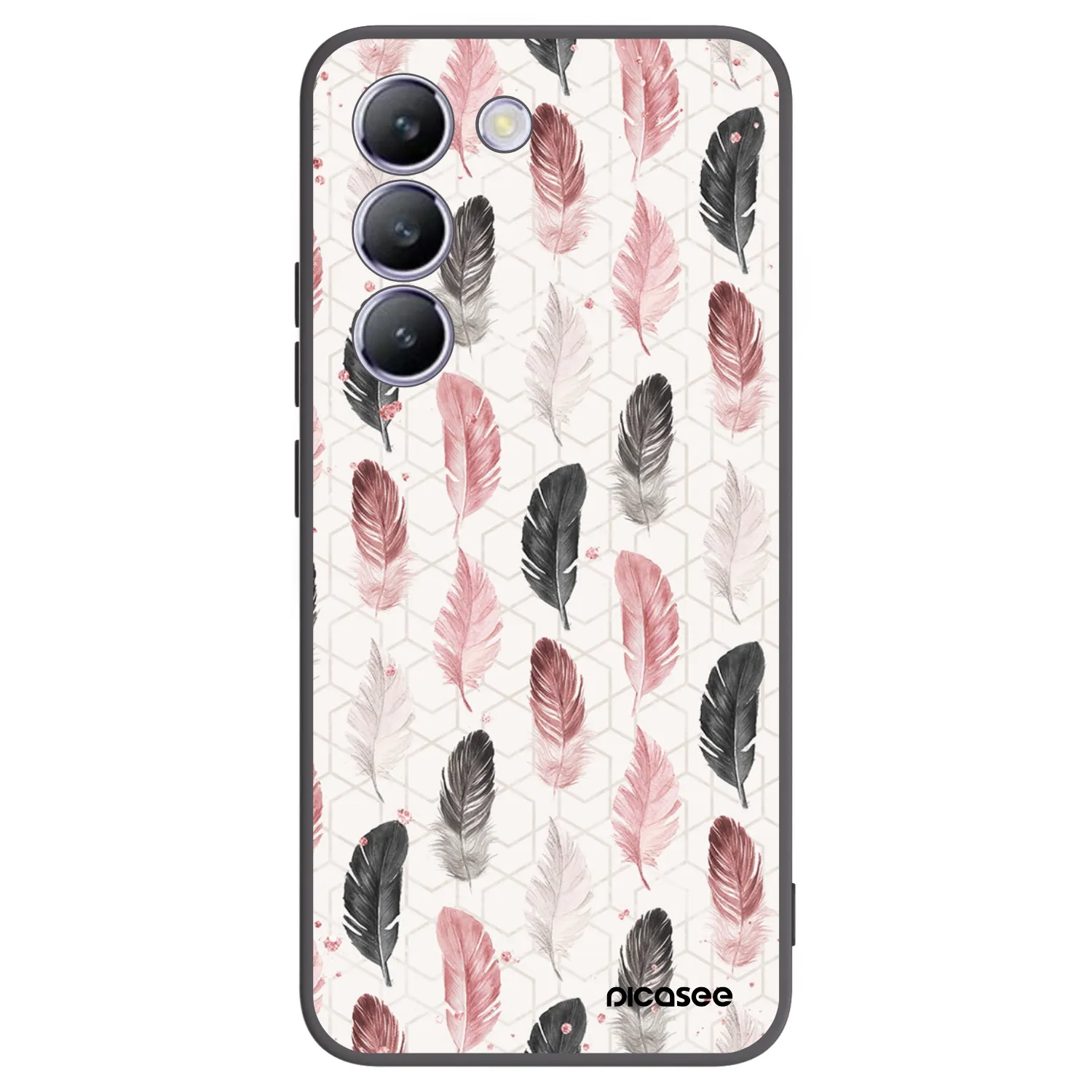 Picasee silikonowe czarne etui na Vivo V40 SE 5G - Feder 2