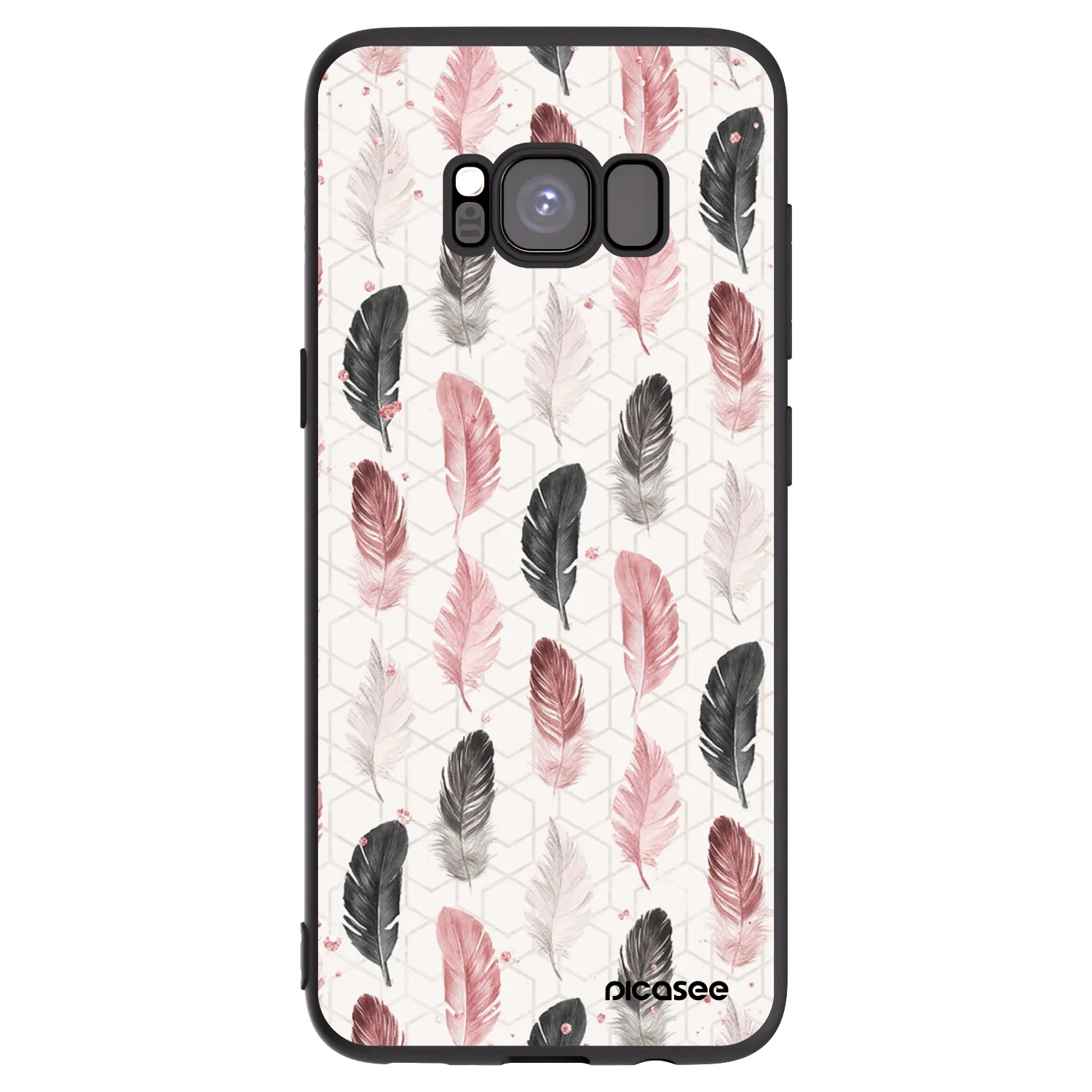Picasee silikonowe czarne etui na Samsung Galaxy S8 G950F - Feder 2