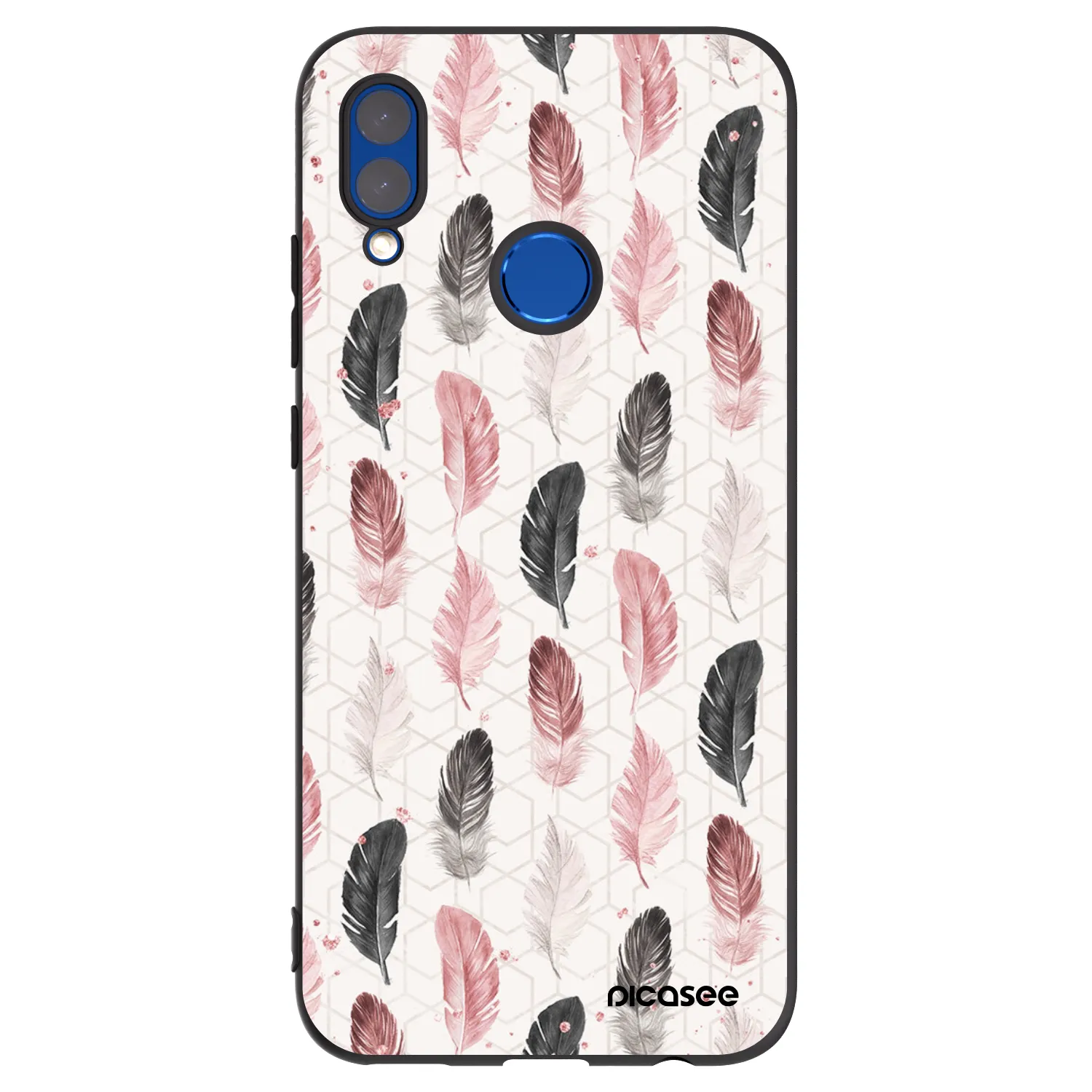 Picasee silikonowe czarne etui na Honor 10 Lite - Feder 2