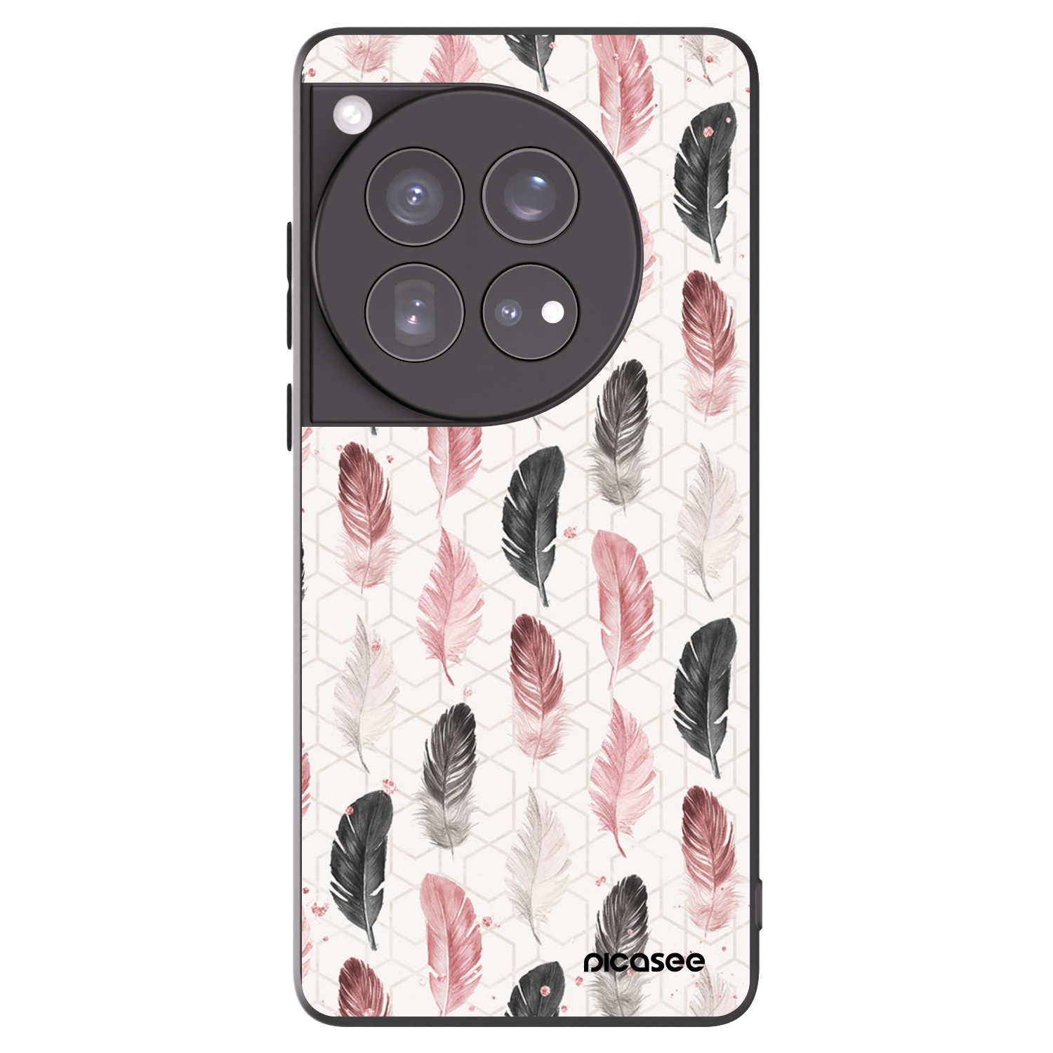 Picasee silikonowe czarne etui na OnePlus 12 5G - Feder 2