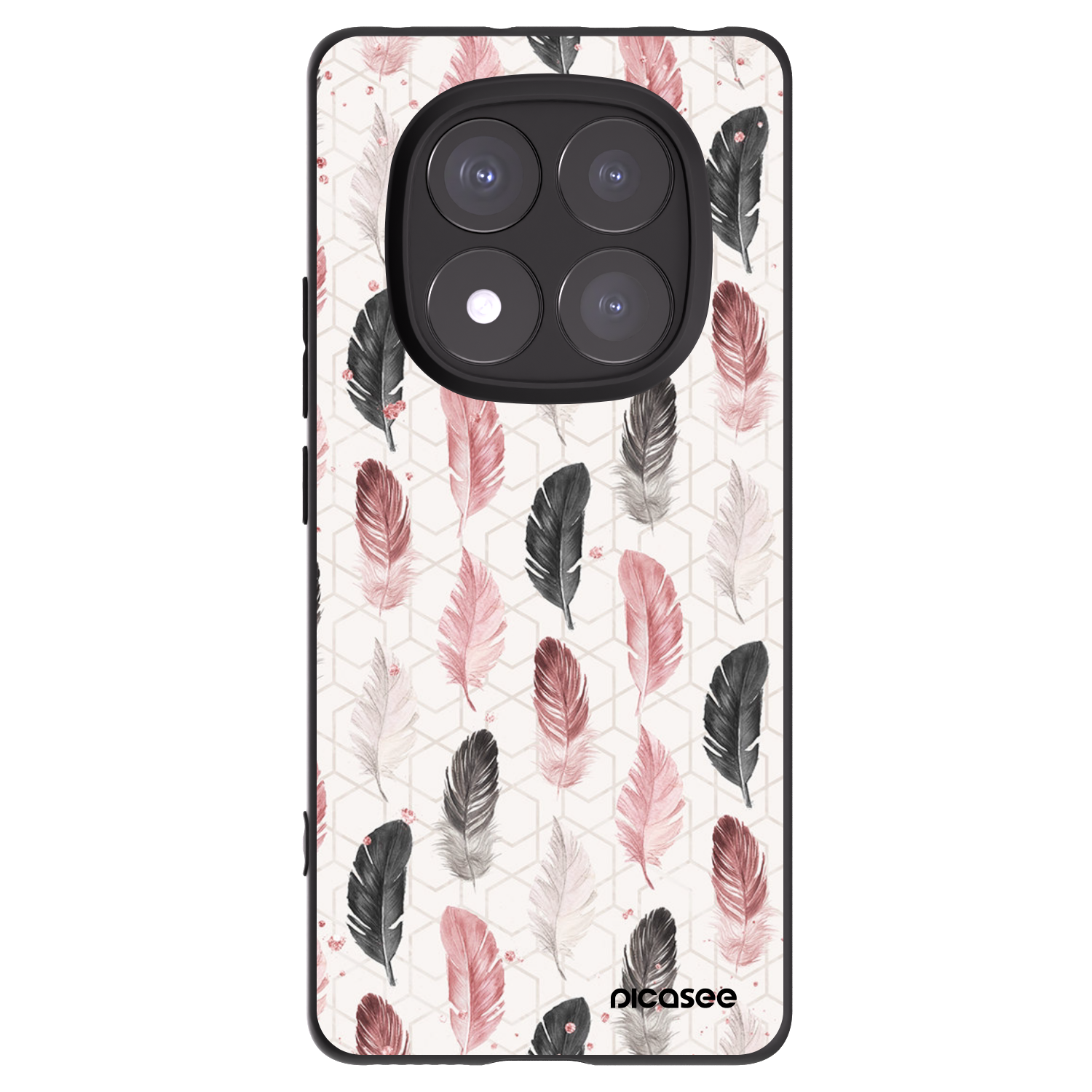 Picasee silikonowe czarne etui na Xiaomi Redmi Note 14 Pro 5G - Feder 2
