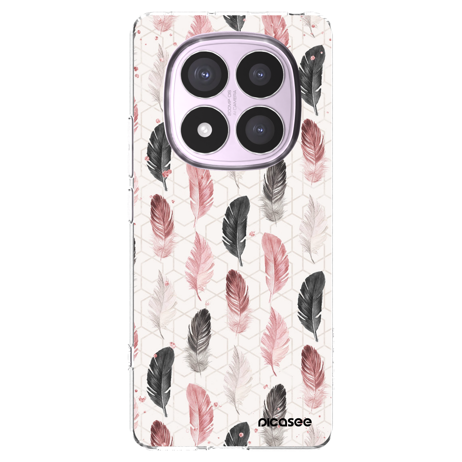 Picasee silikonowe przeźroczyste etui na Xiaomi Redmi Note 14 Pro 5G - Feder 2