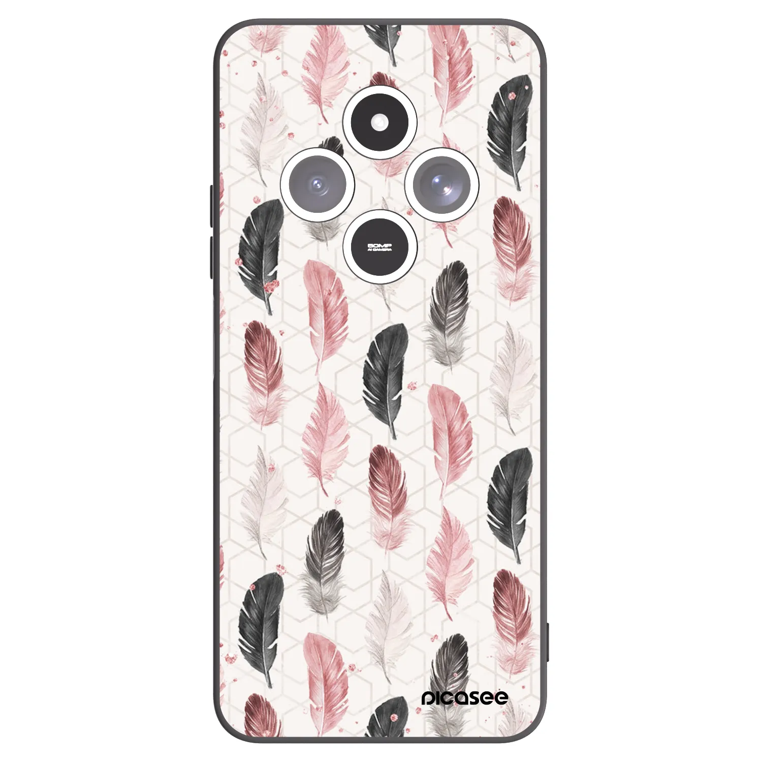 Picasee silikonowe czarne etui na Xiaomi Redmi 14C - Feder 2