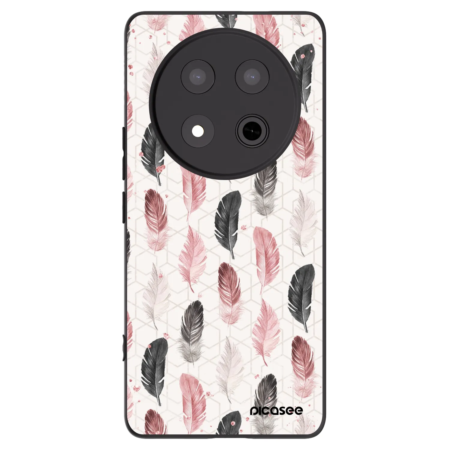 Picasee silikonowe czarne etui na Honor Magic7 Lite 5G - Feder 2