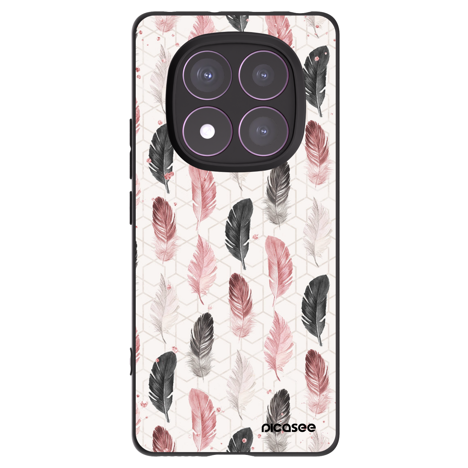 Picasee silikonowe czarne etui na Xiaomi Redmi Note 14 Pro 4G - Feder 2