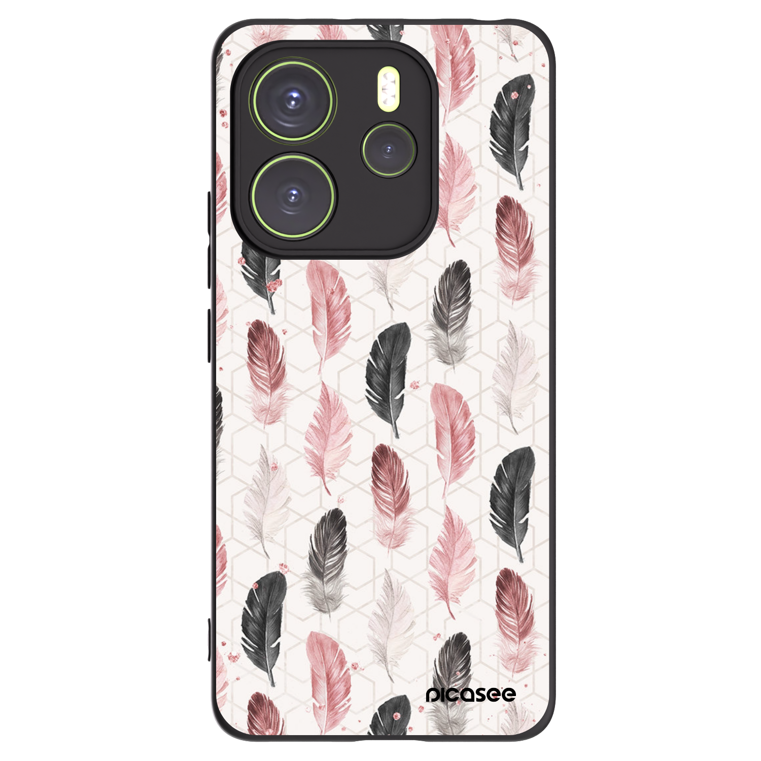 Picasee silikonowe czarne etui na Xiaomi Redmi Note 14 4G - Feder 2