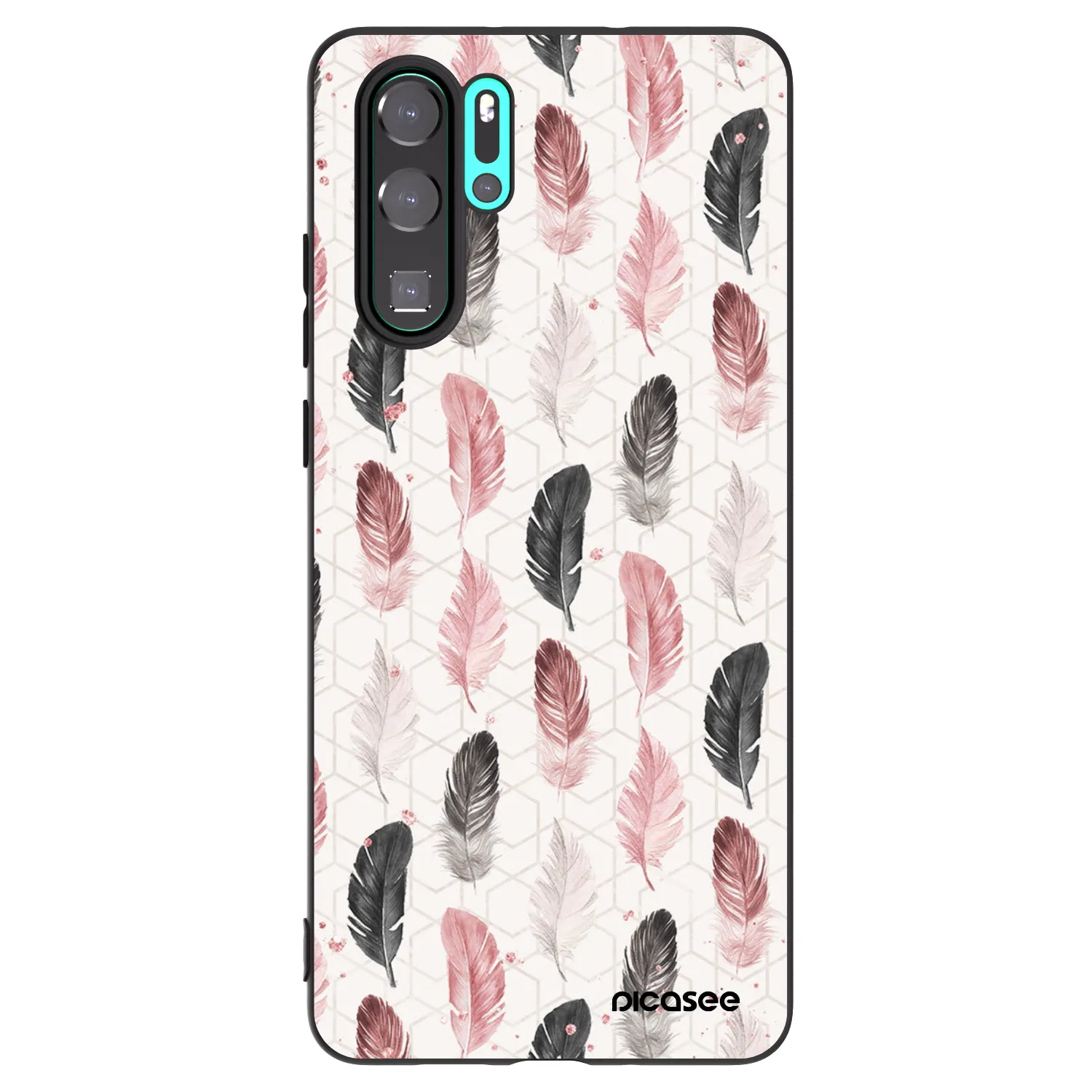 Picasee silikonowe czarne etui na Huawei P30 Pro - Feder 2