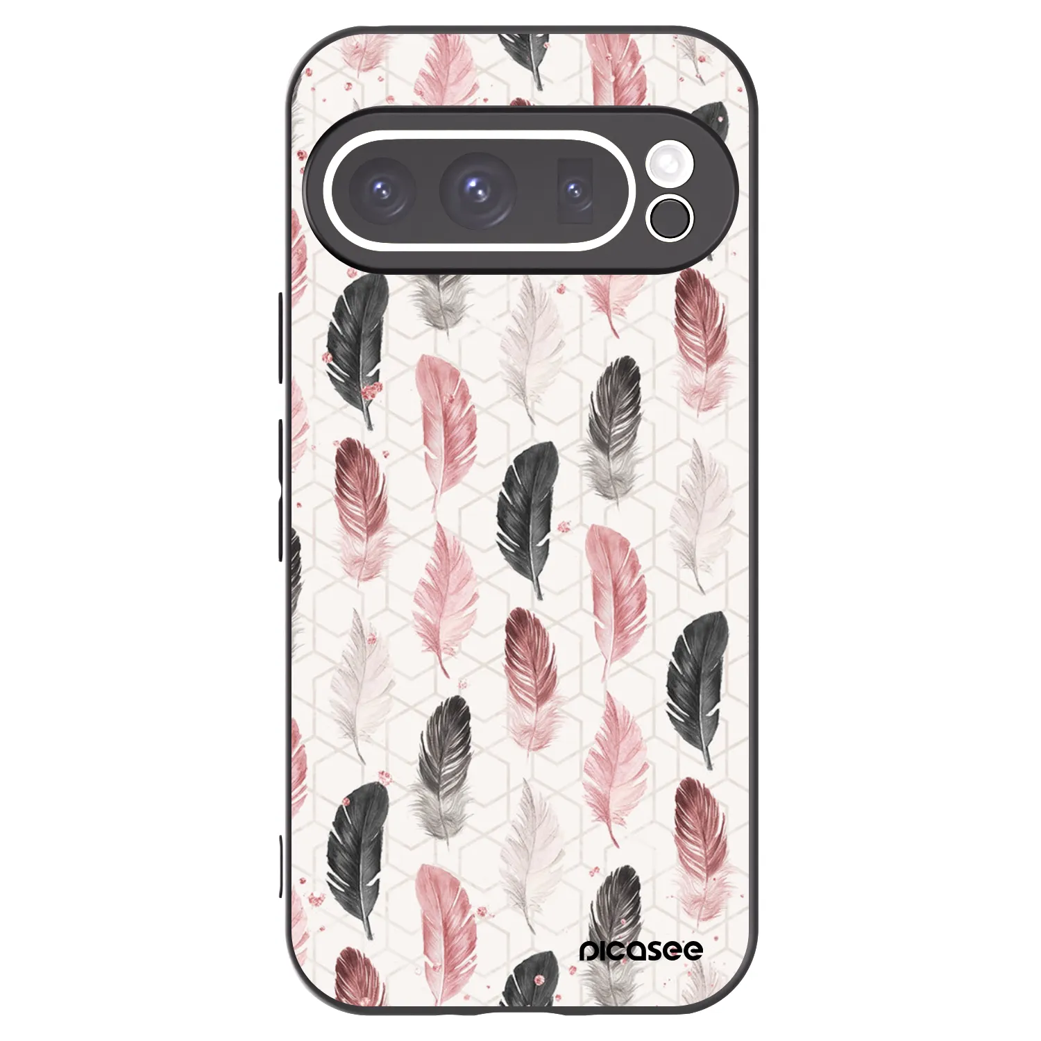 Picasee silikonowe czarne etui na Google Pixel 9 Pro - Feder 2