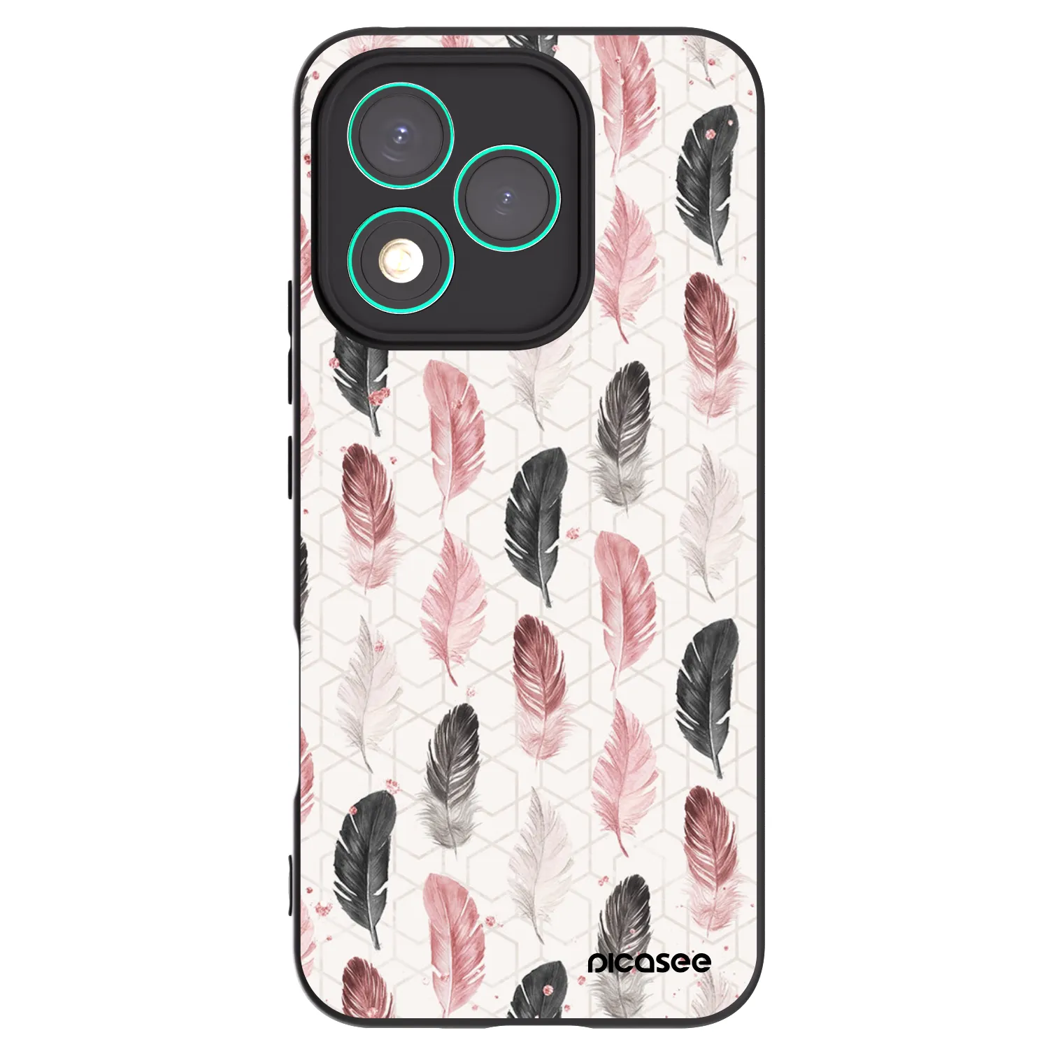 Picasee silikonowe czarne etui na Honor 400 Lite 5G - Feder 2