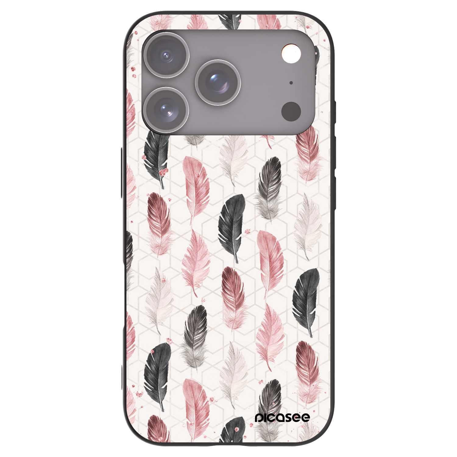 Picasee silikonowe czarne etui na Apple iPhone 17 Pro - Feder 2