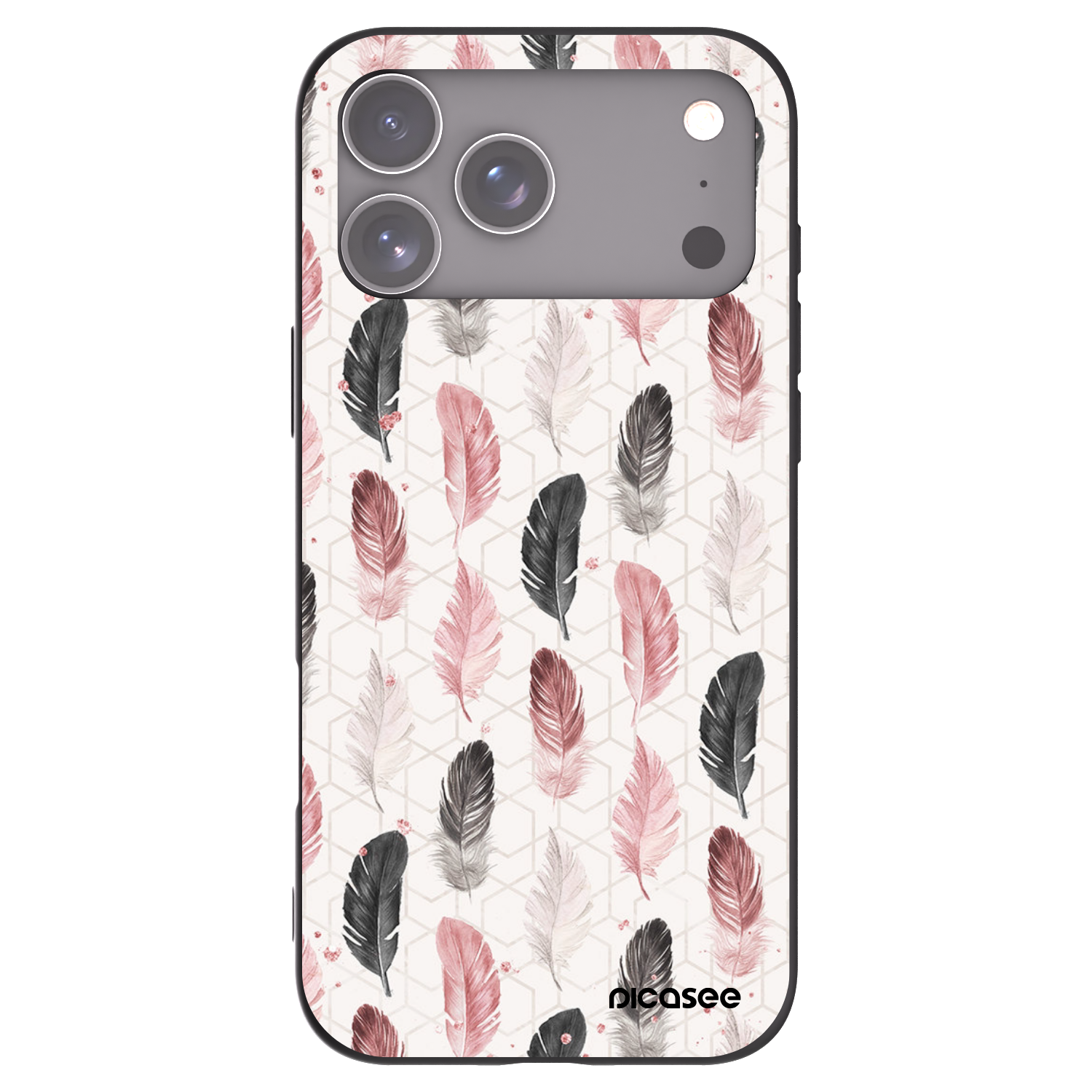 Picasee silikonowe czarne etui na Apple iPhone 17 Pro Max - Feder 2