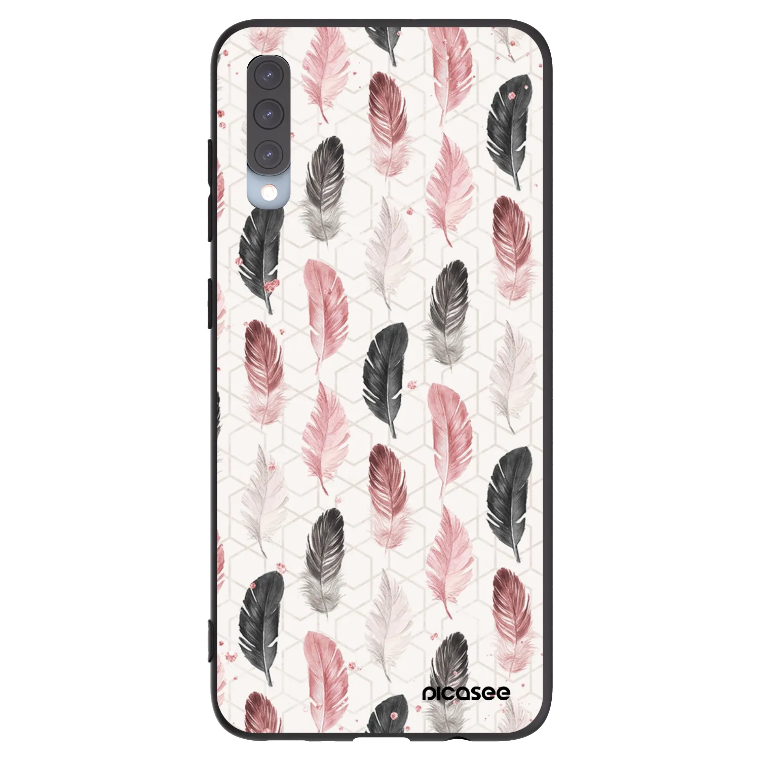 Picasee silikonowe czarne etui na Samsung Galaxy A70 A705F - Feder 2