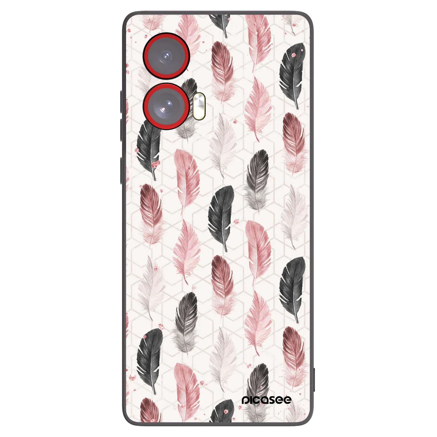 Picasee silikonowe czarne etui na Motorola Edge 50 Fusion - Feder 2