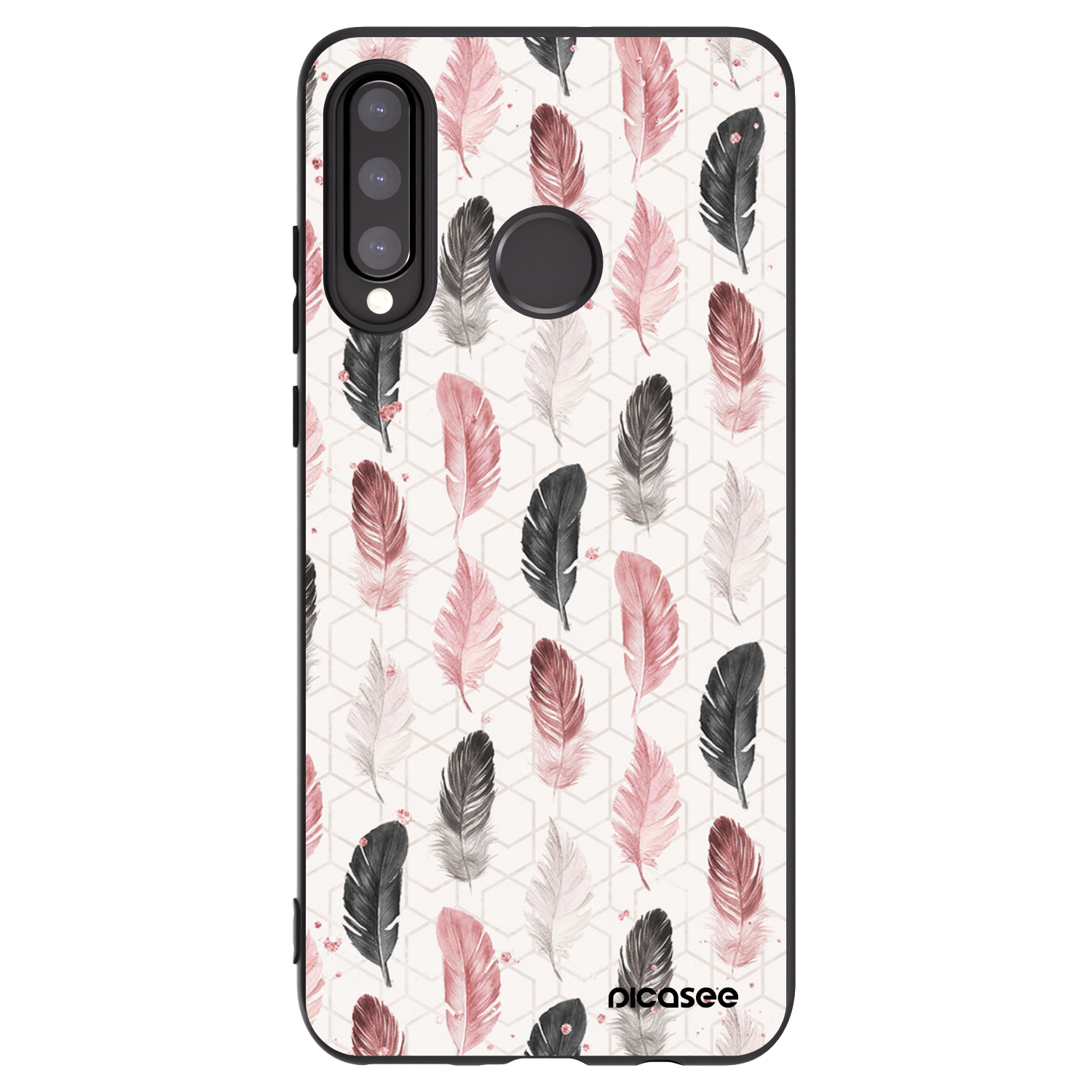 Picasee silikonowe czarne etui na Huawei P30 Lite - Feder 2