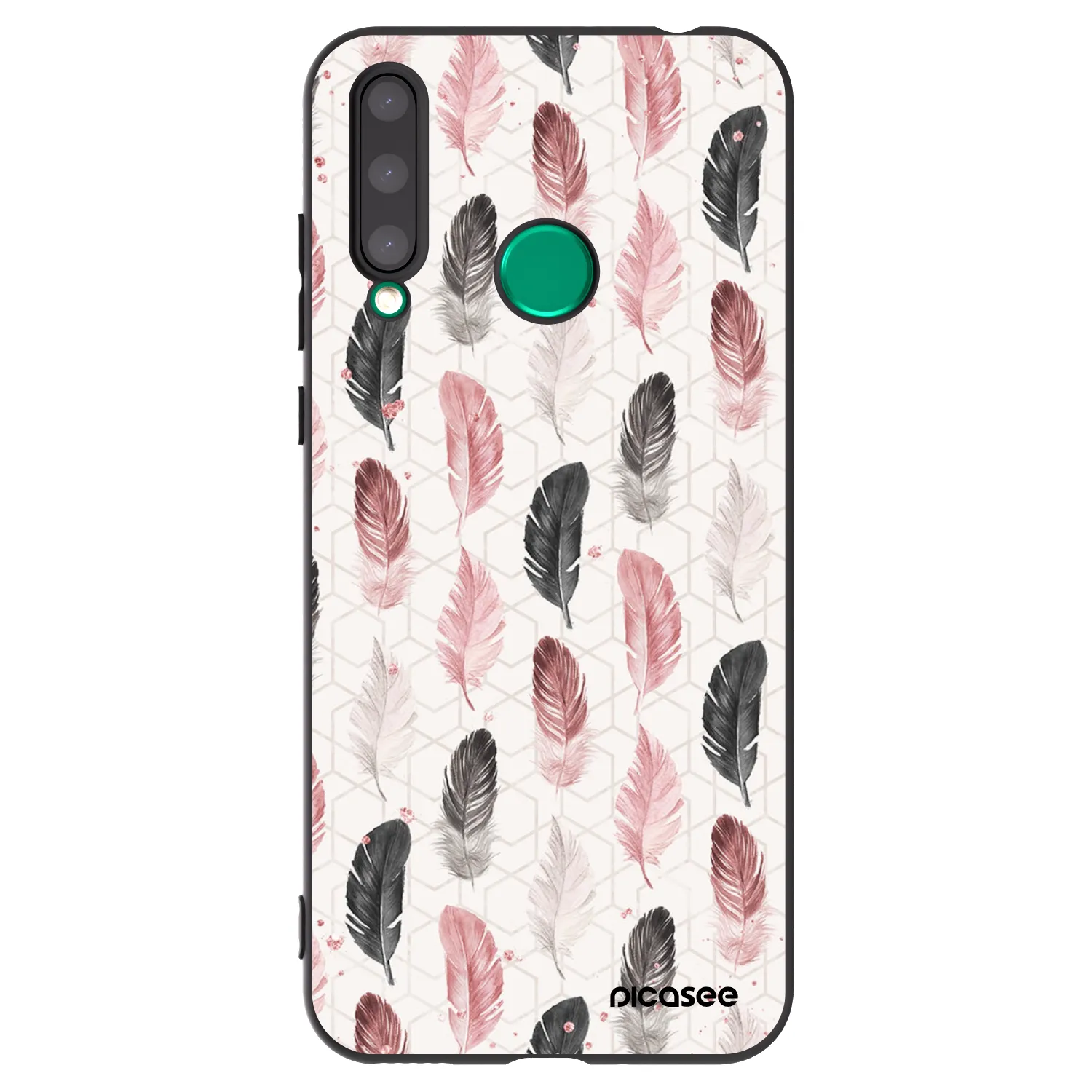 Picasee silikonowe czarne etui na Honor 20 Lite - Feder 2