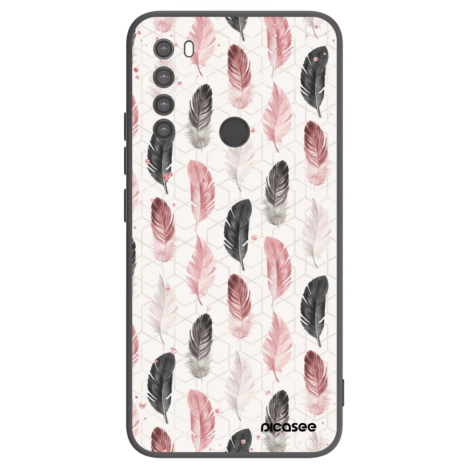 Picasee silikonowe czarne etui na Xiaomi Redmi Note 8 - Feder 2