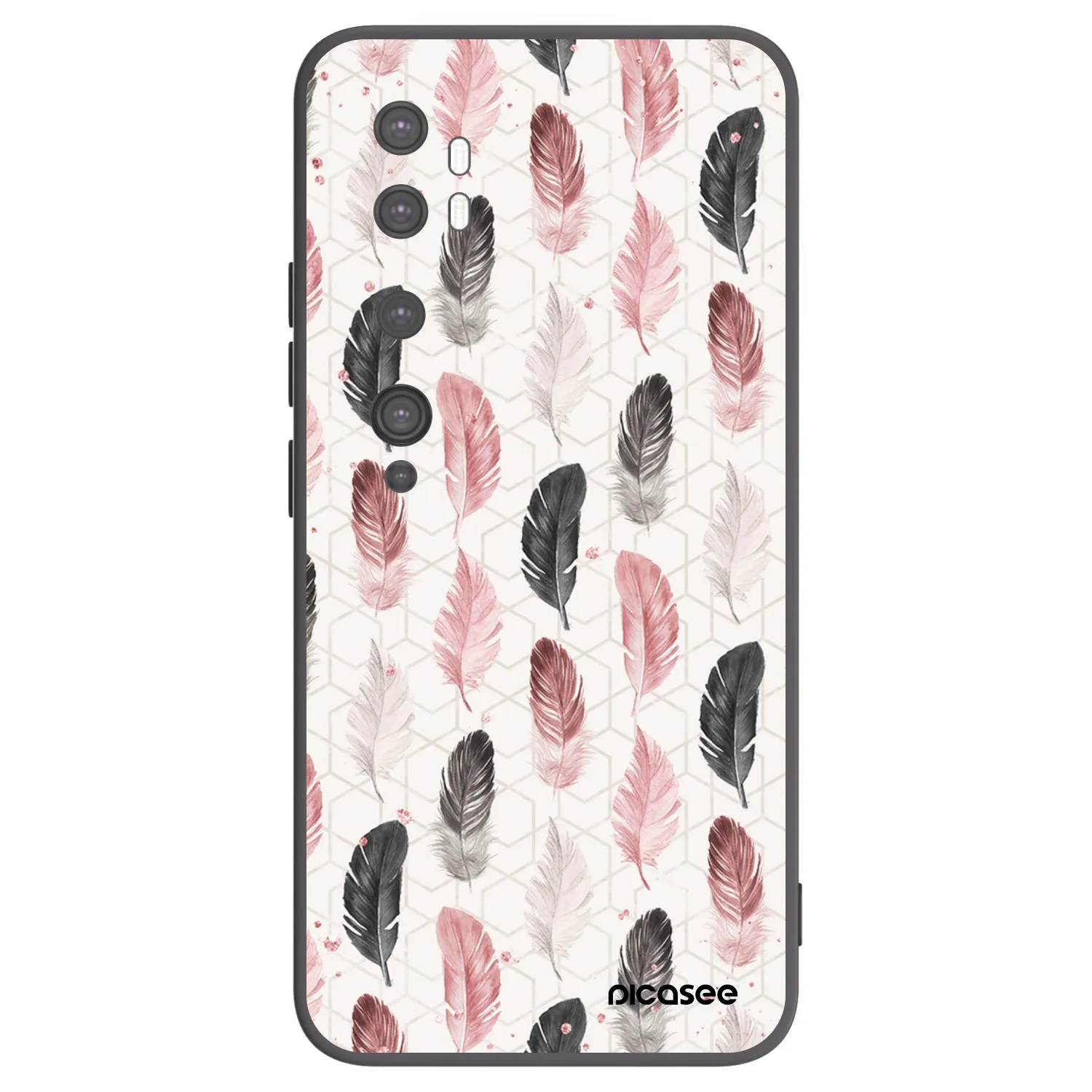 Picasee silikonowe czarne etui na Xiaomi Mi Note 10 (Pro) - Feder 2