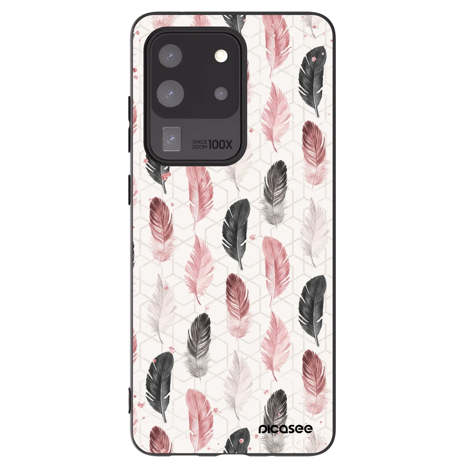 Picasee silikonowe czarne etui na Samsung Galaxy S20 Ultra 5G G988F - Feder 2