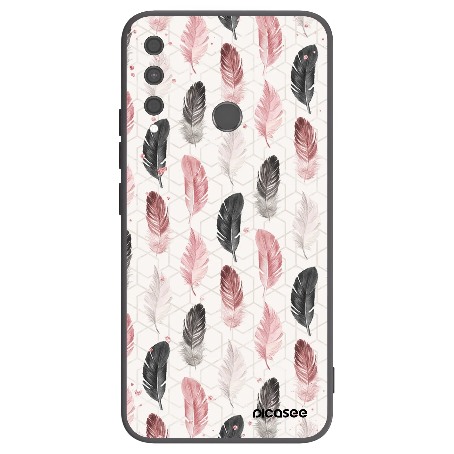 Picasee silikonowe czarne etui na Huawei P40 Lite E - Feder 2