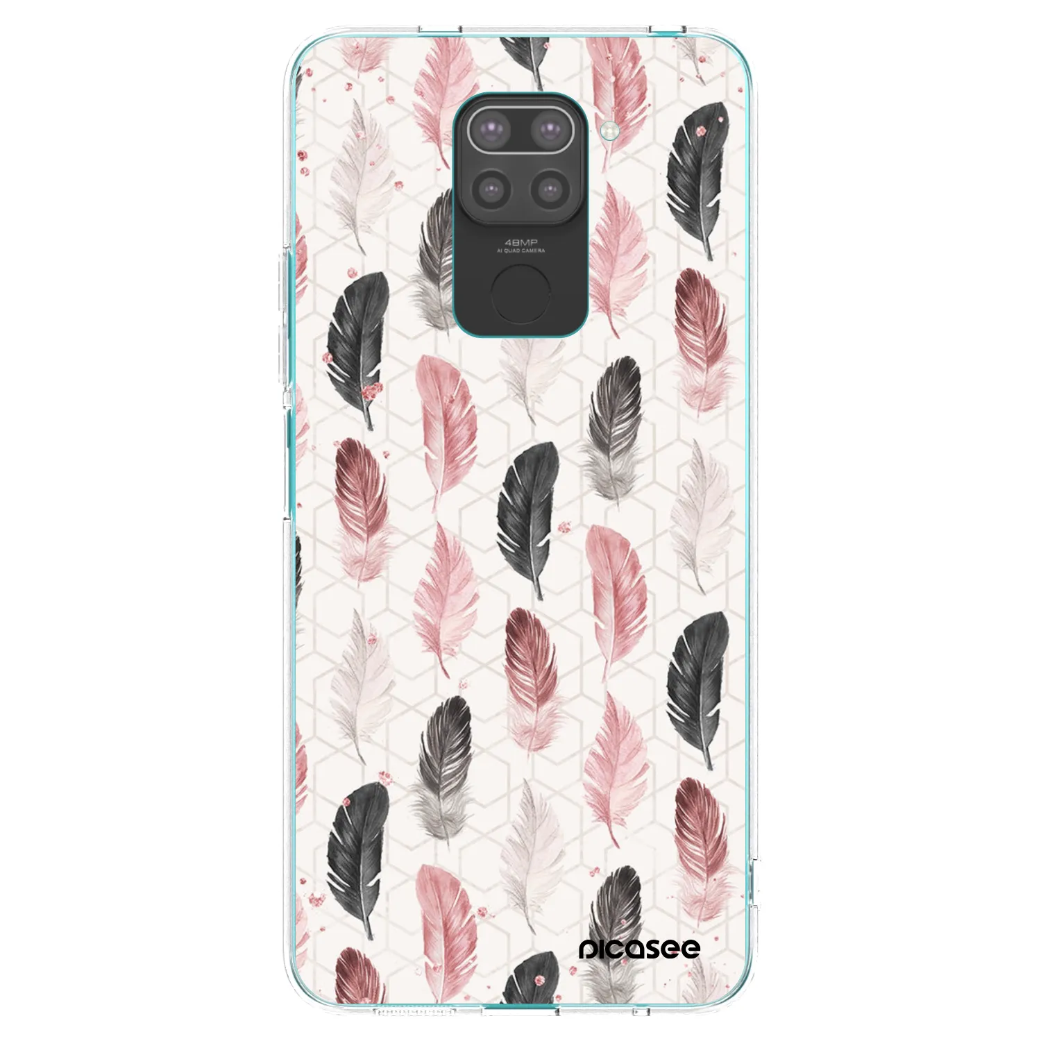 Picasee silikonowe czarne etui na Xiaomi Redmi Note 9 - Feder 2