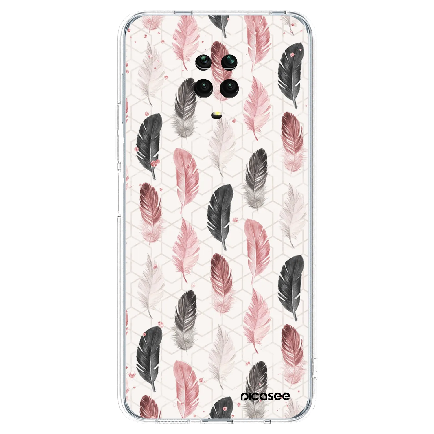 Picasee silikonowe przeźroczyste etui na Xiaomi Redmi Note 9S - Feder 2