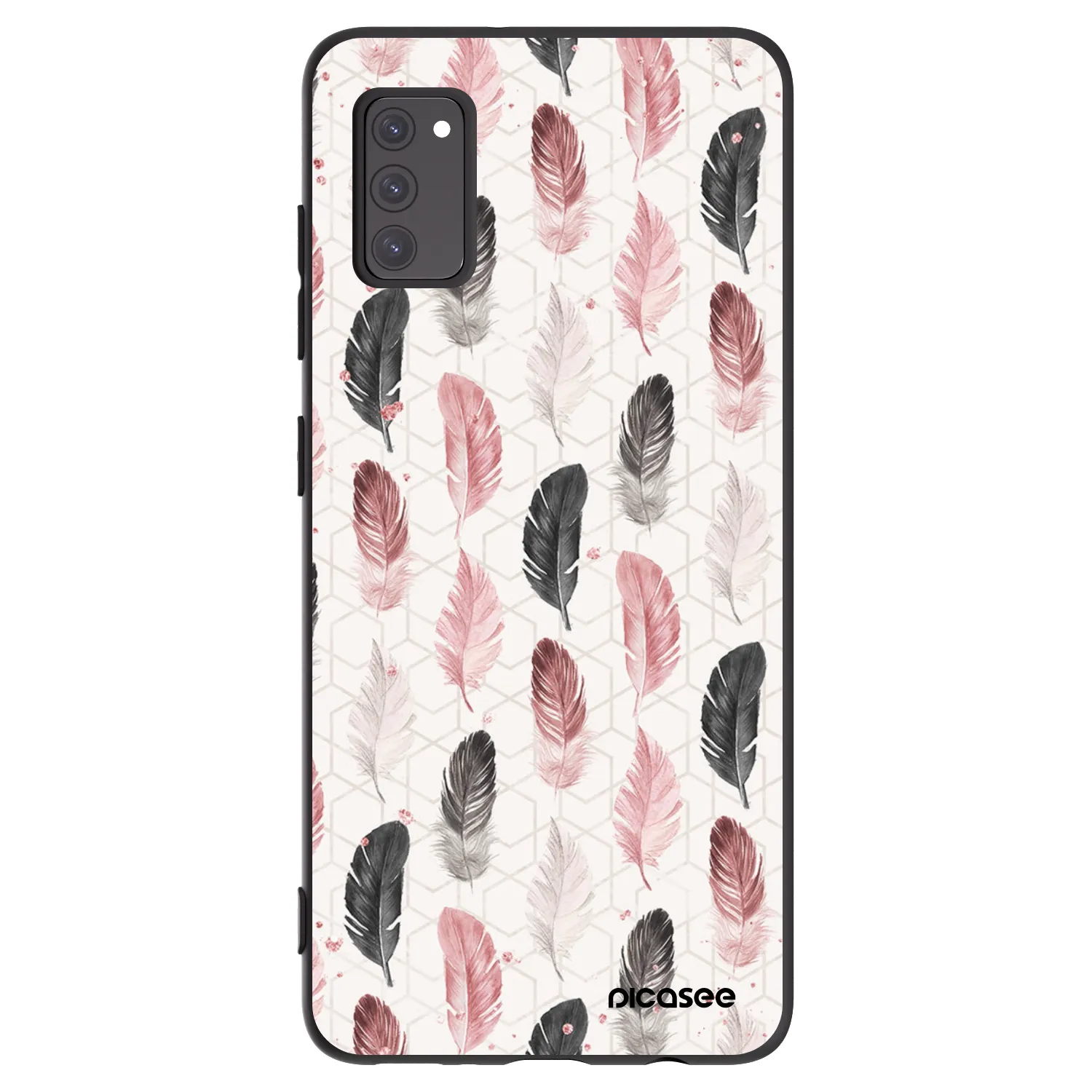 Picasee silikonowe czarne etui na Samsung Galaxy A41 A415F - Feder 2
