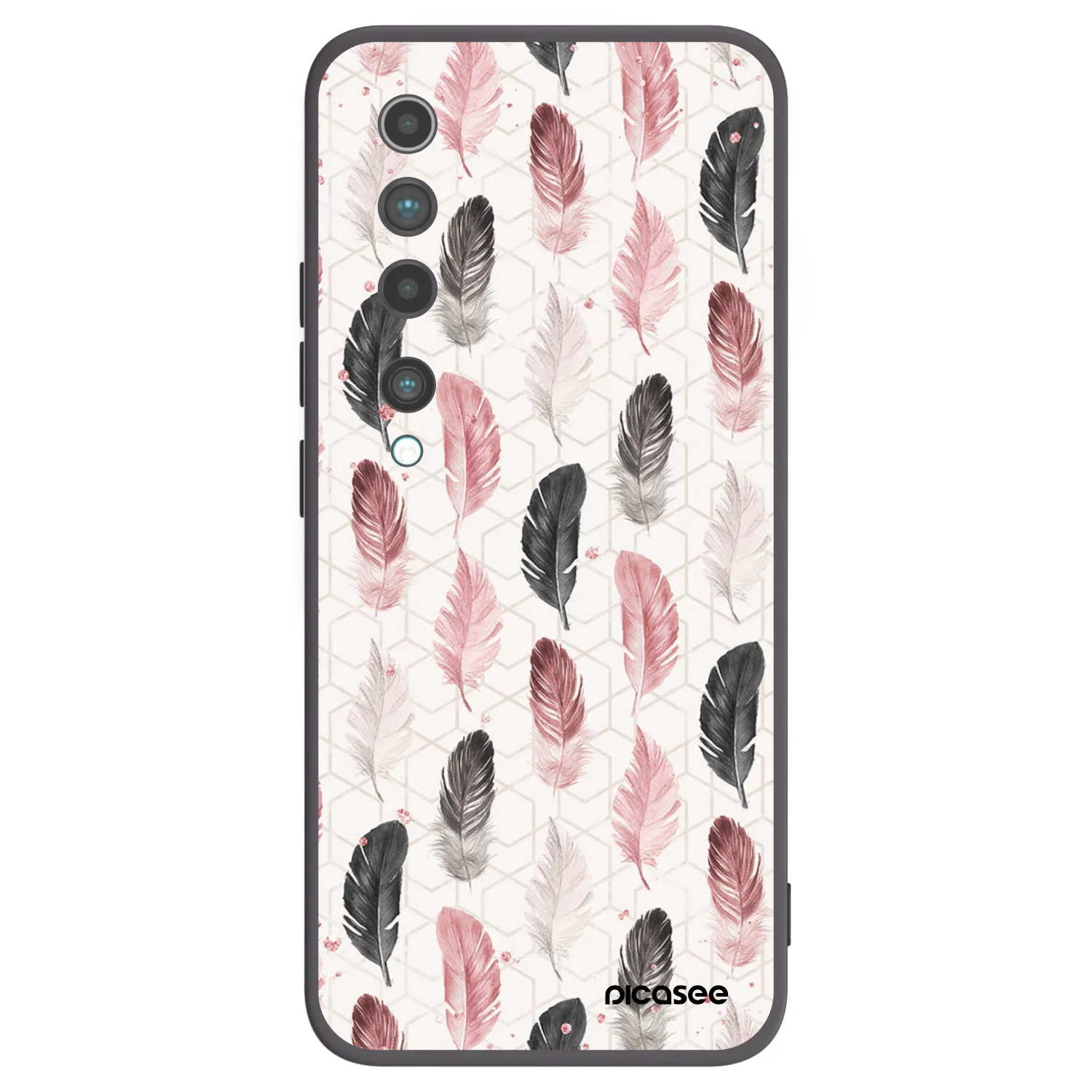 Picasee silikonowe czarne etui na Xiaomi Mi 10 - Feder 2