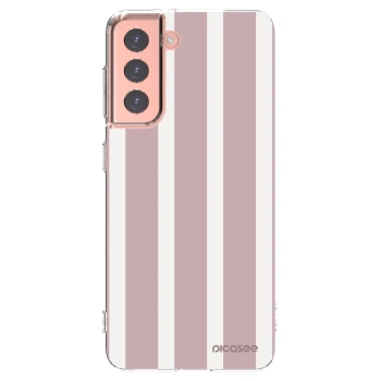 Picasee silikonowe przeźroczyste etui na Samsung Galaxy S21 5G G991B - Velvet sun