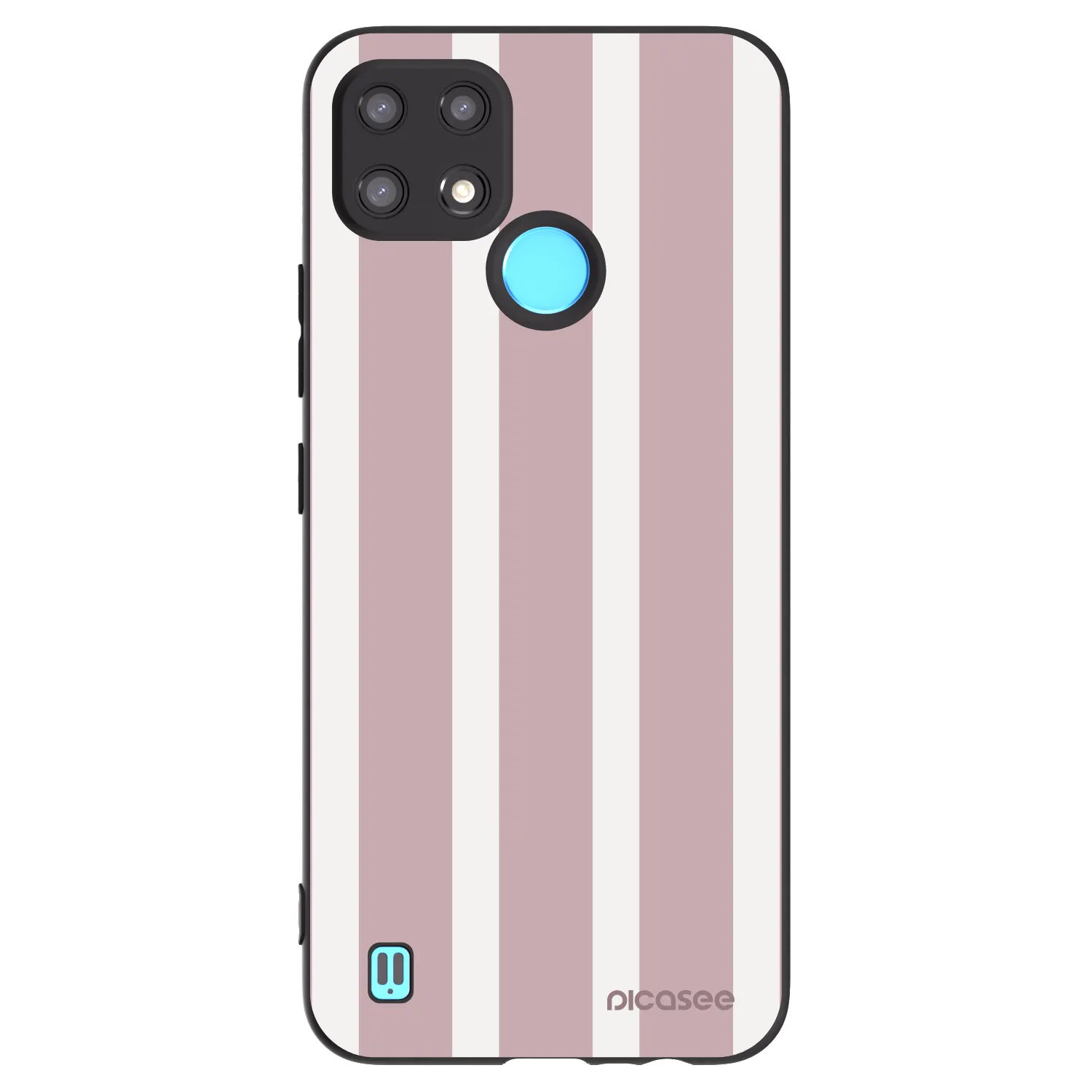 Picasee silikonowe czarne etui na Realme C21 - Velvet sun