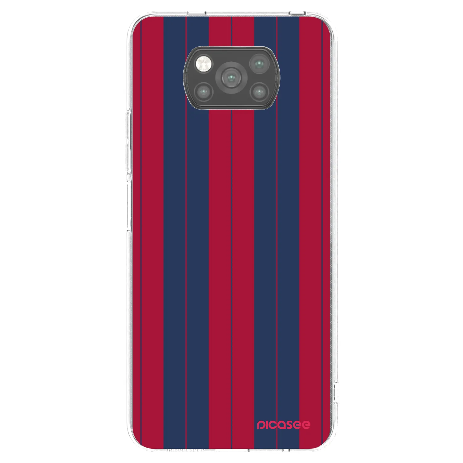 Picasee silikonowe czarne etui na Xiaomi Poco X3 - Yacht club
