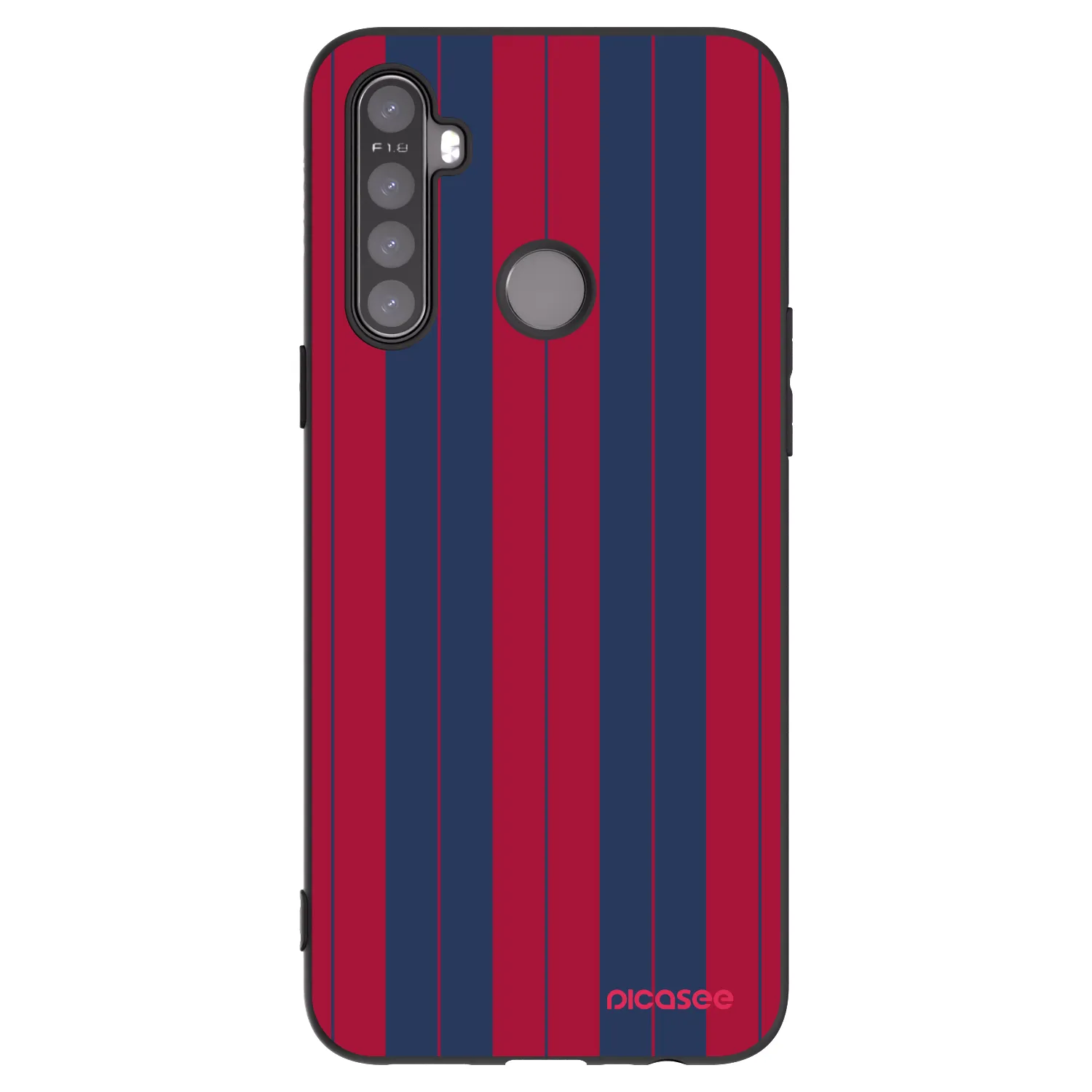 Picasee silikonowe czarne etui na Realme 5 - Yacht club
