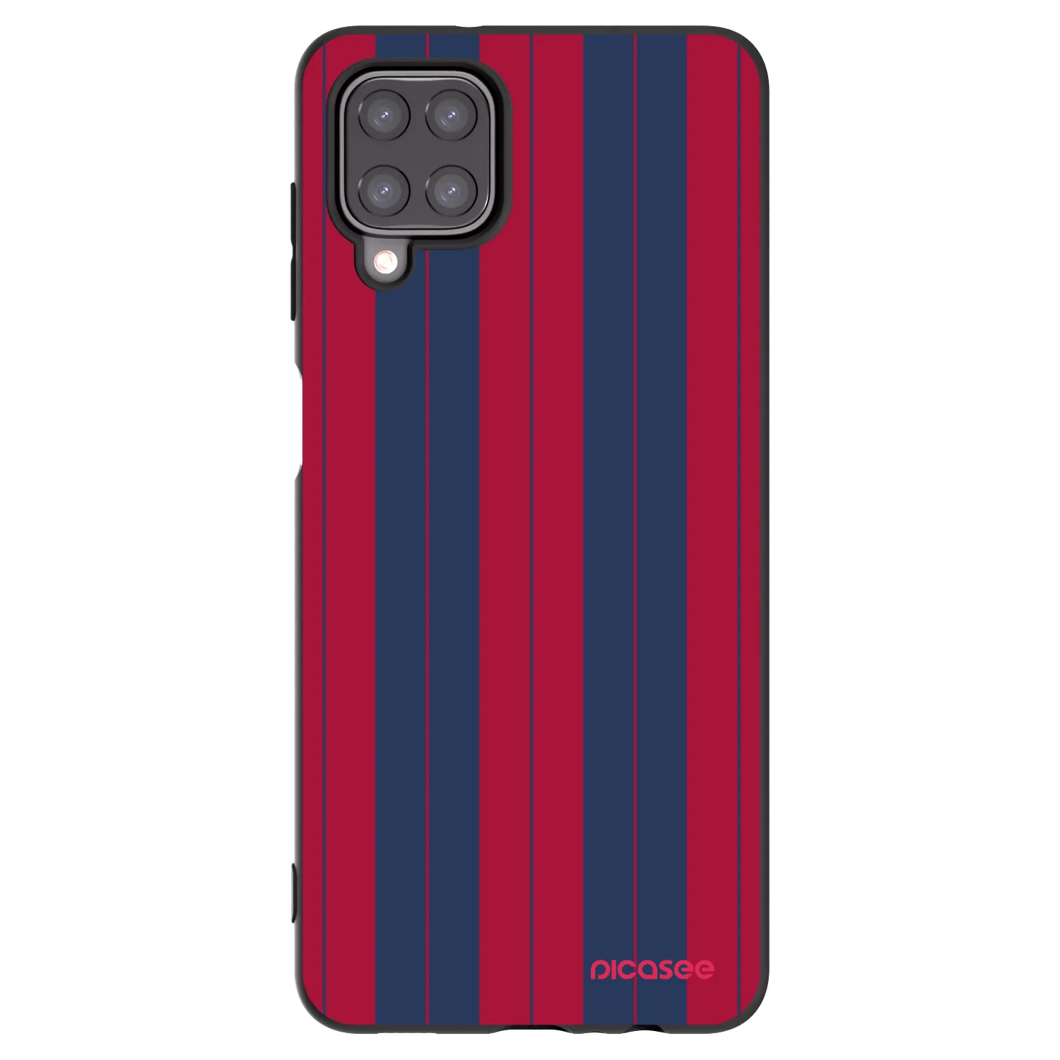 Picasee silikonowe czarne etui na Samsung Galaxy A12 A125F - Yacht club