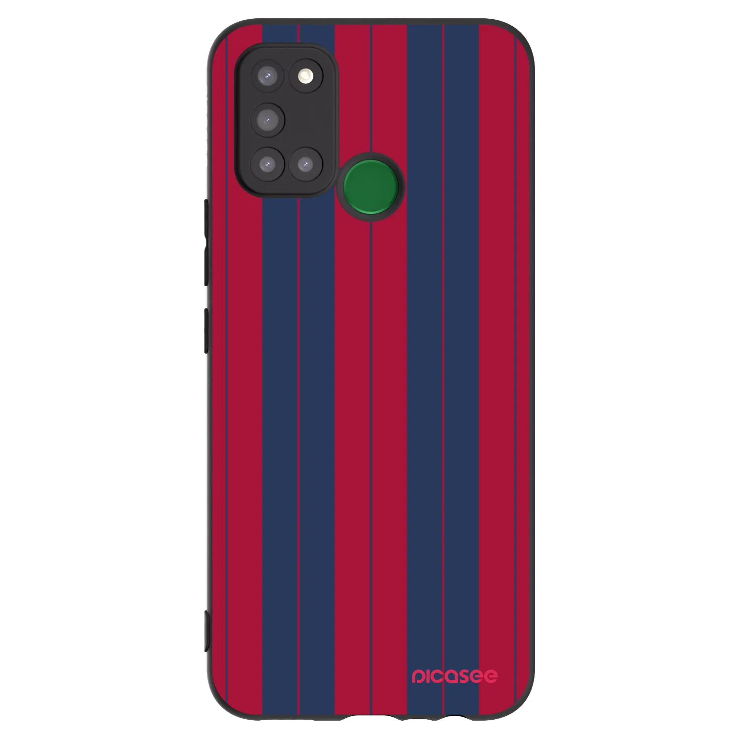 Picasee silikonowe czarne etui na Realme 7i - Yacht club