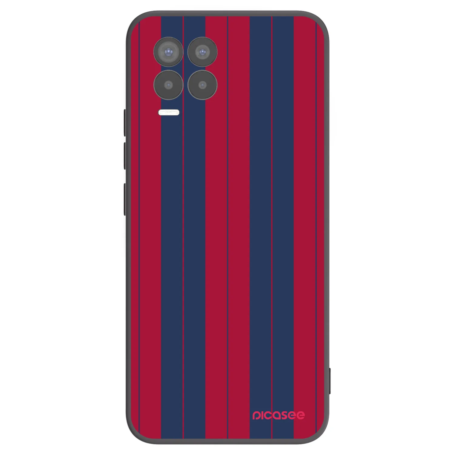 Picasee silikonowe czarne etui na Realme 8 4G - Yacht club