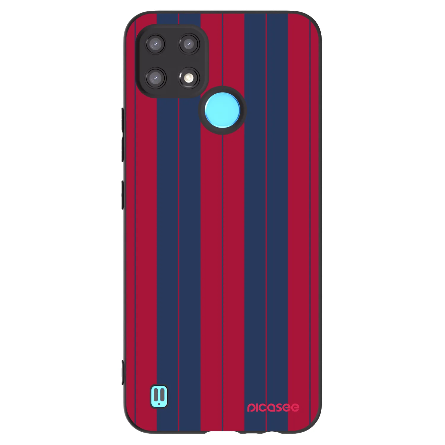 Picasee silikonowe czarne etui na Realme C21 - Yacht club