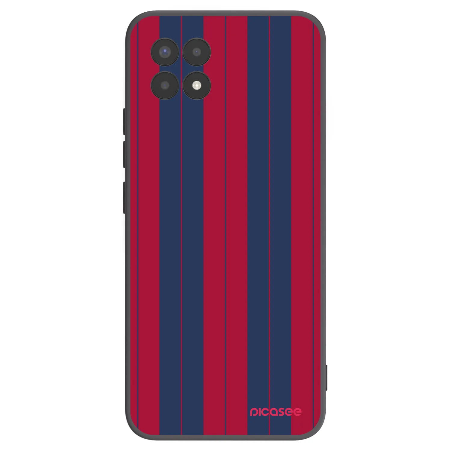 Picasee silikonowe czarne etui na Realme 8i - Yacht club